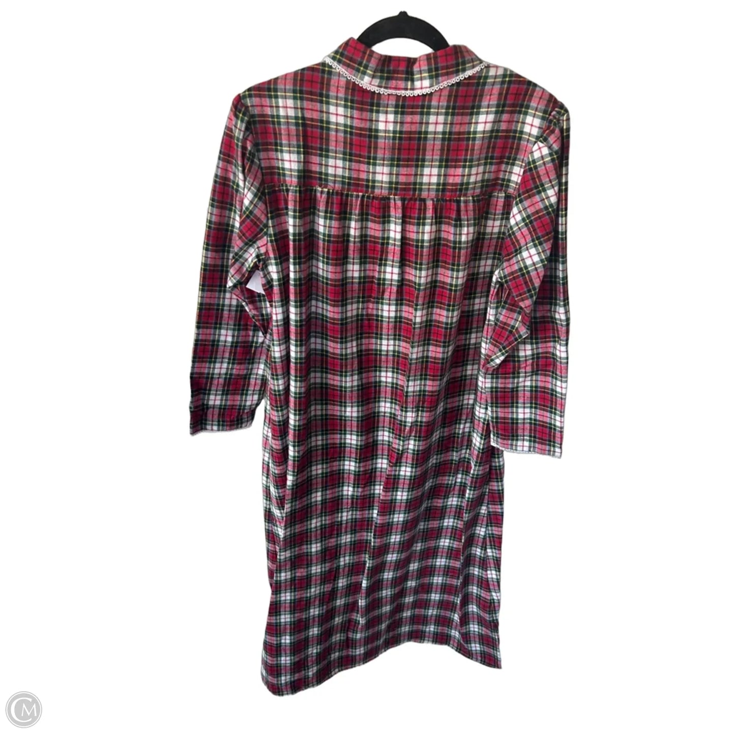 Nightgown By Clothes Mentor In Plaid Pattern, Size: S