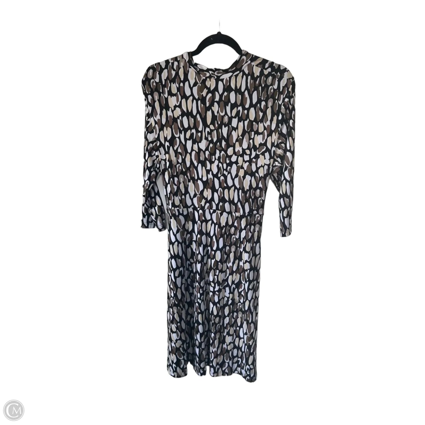 Dress Work By Clothes Mentor In Black & Tan, Size: L