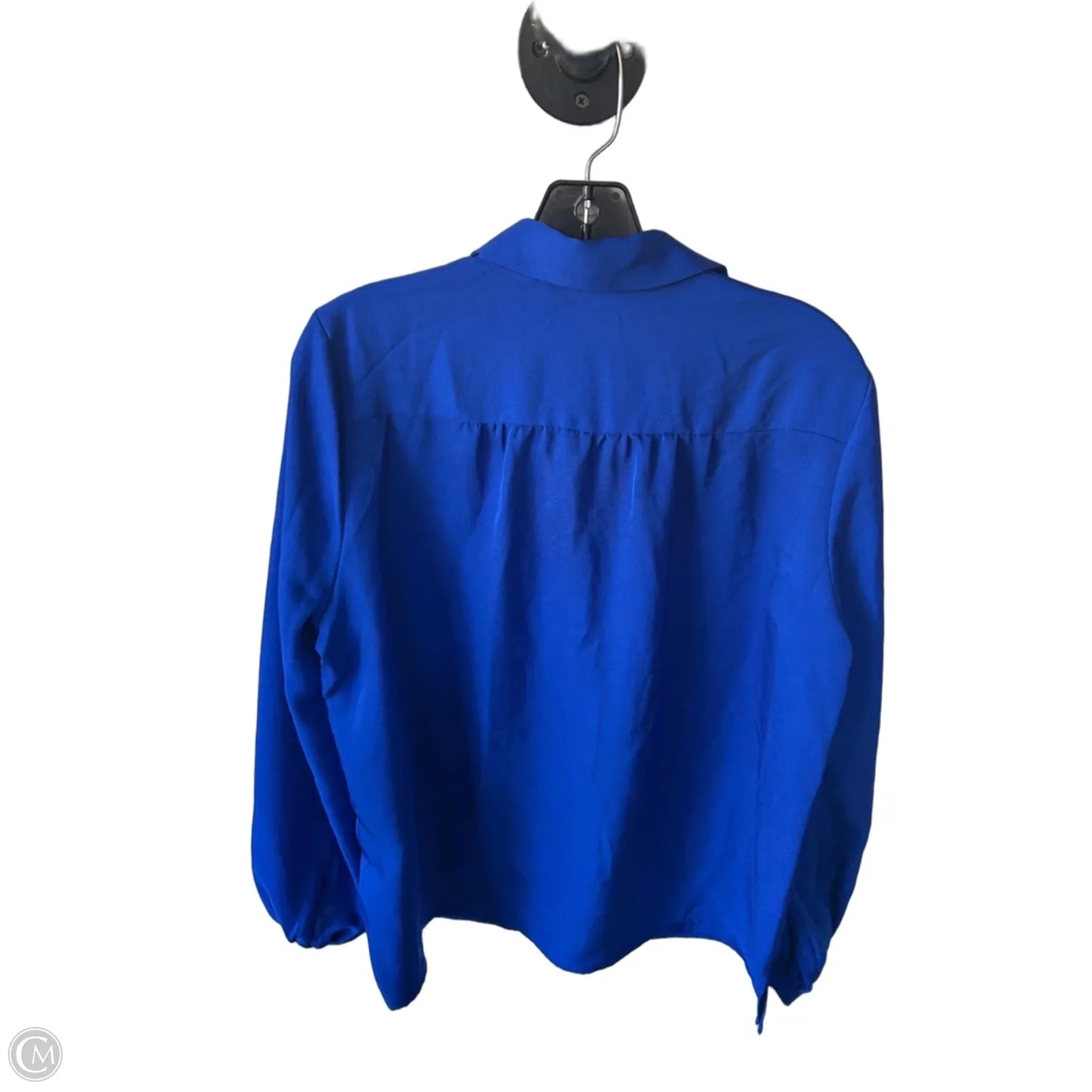Blouse Long Sleeve By Express In Blue, Size: M