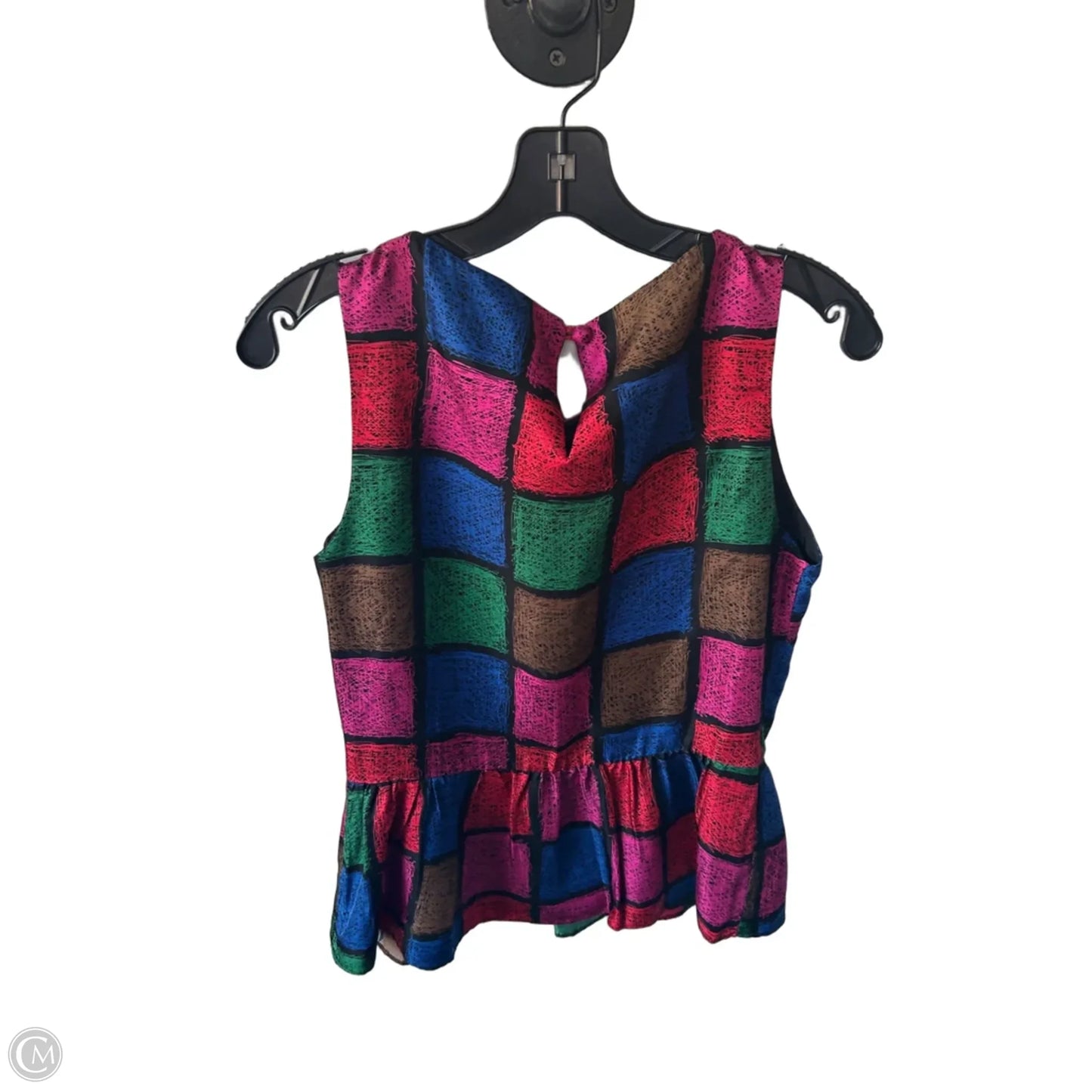 Blouse Sleeveless By Cmc In Black & Red, Size: S