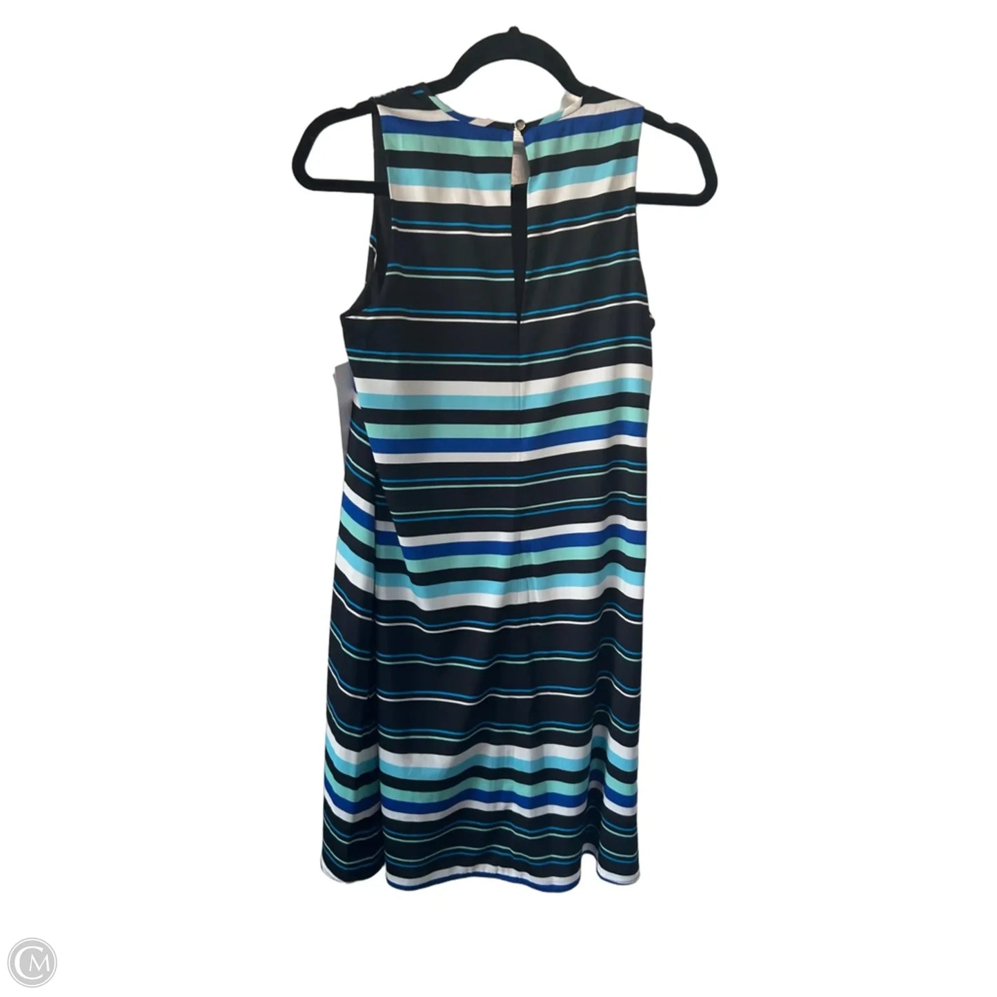 Dress Work By Tommy Hilfiger In Black & Blue, Size: S