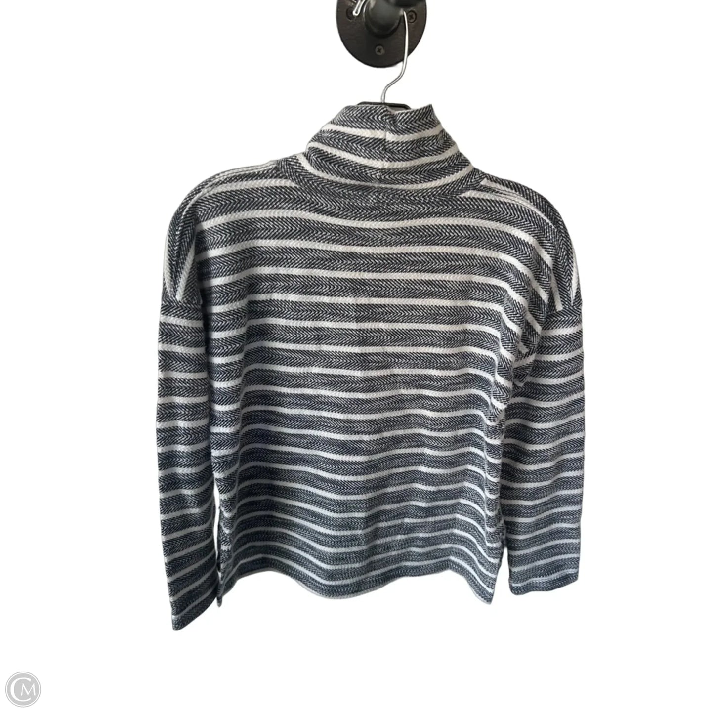 Top Long Sleeve By J. Crew In Blue & White, Size: Xxs