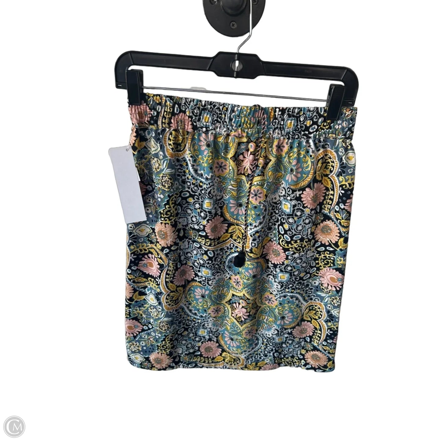 Skirt Mini & Short By Loft In Black & Yellow, Size: Xs