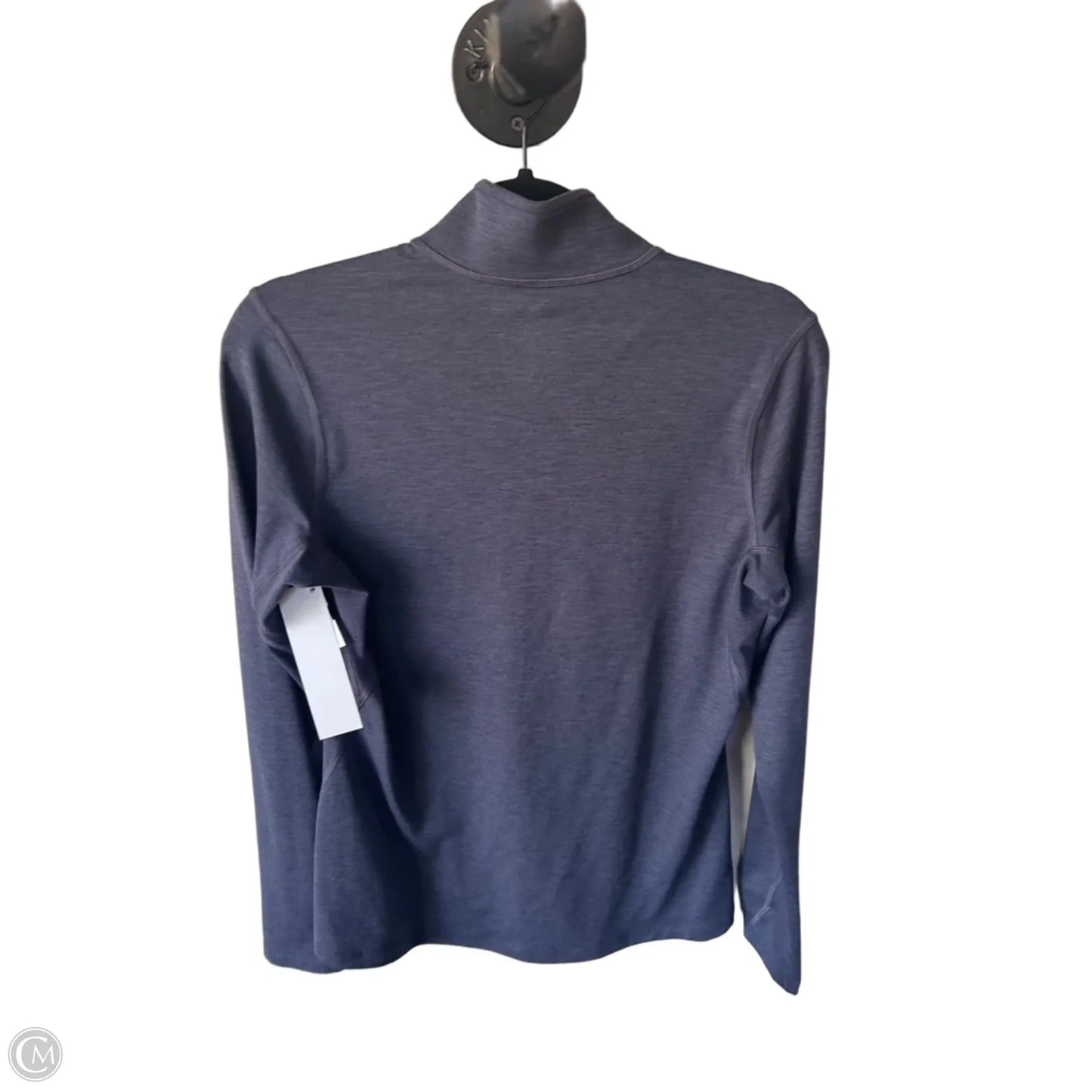 Athletic Top Long Sleeve Collar By Rei In Blue, Size: M