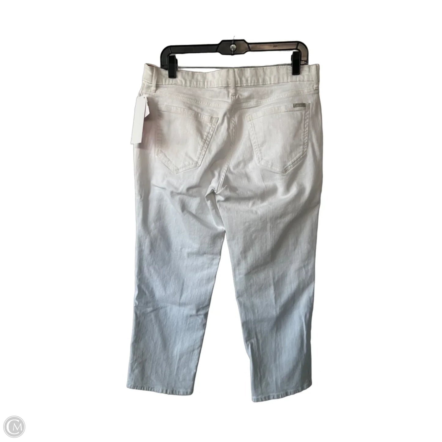 Jeans Boyfriend By Eddie Bauer In White Denim, Size: 10