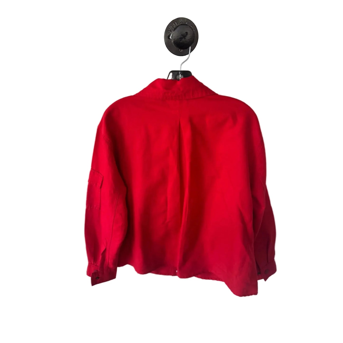 Jacket Shirt By Cabi In Red, Size: M