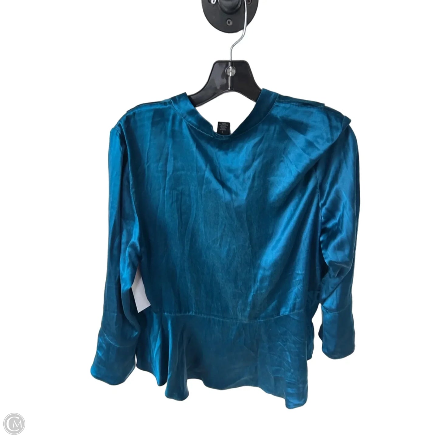 Blouse Long Sleeve By Chicos In Blue, Size: M