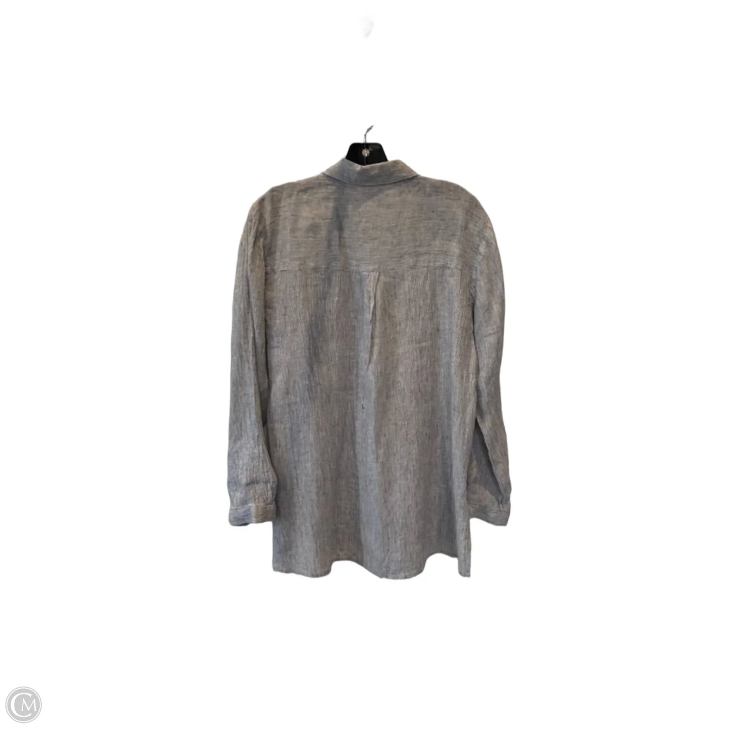 Tunic Long Sleeve By Eileen Fisher In Black & White, Size: Sp