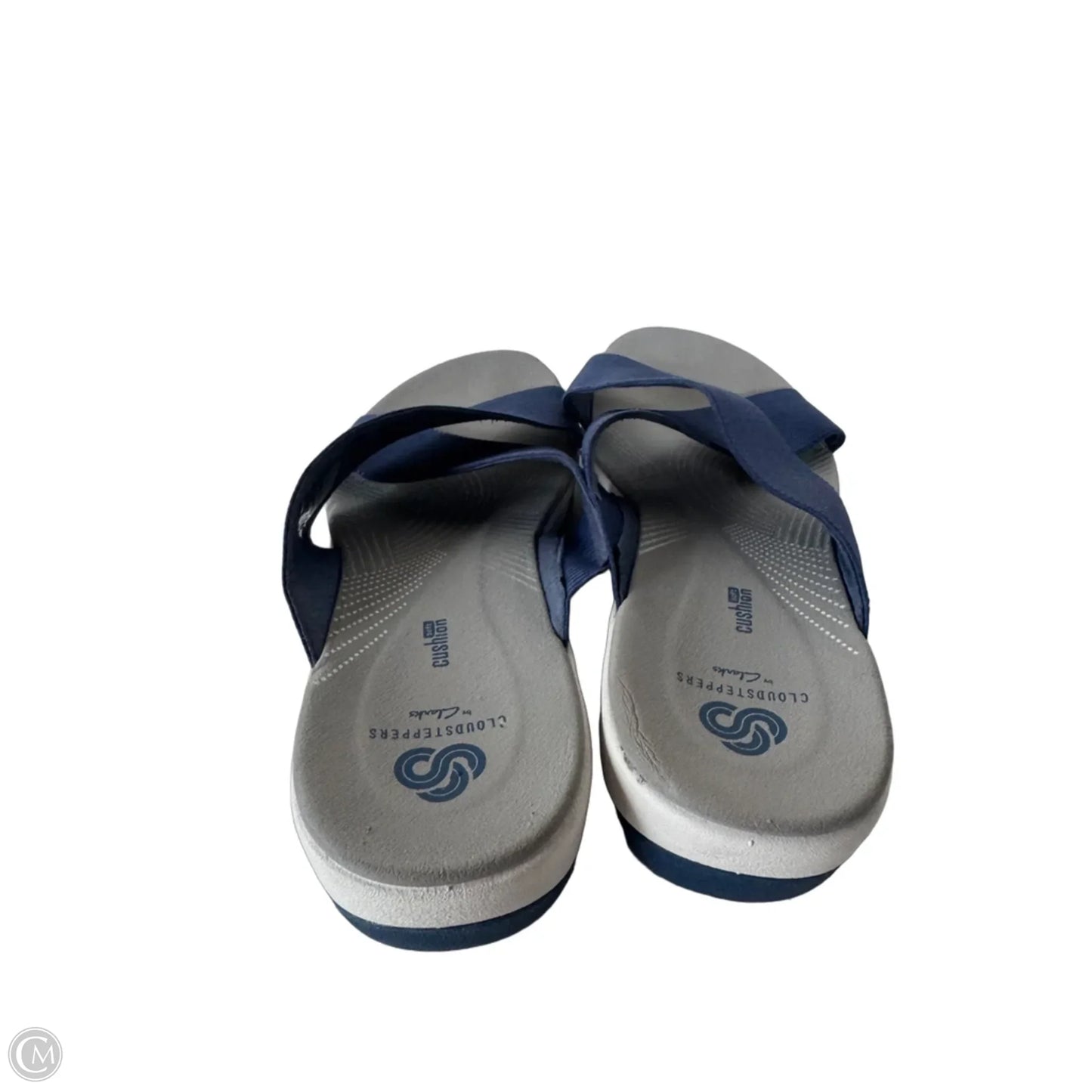 Sandals Heels Wedge By Clarks In Blue, Size: 9