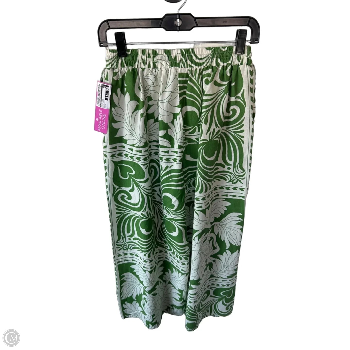 Pants Other By C And C In Green & White, Size: M