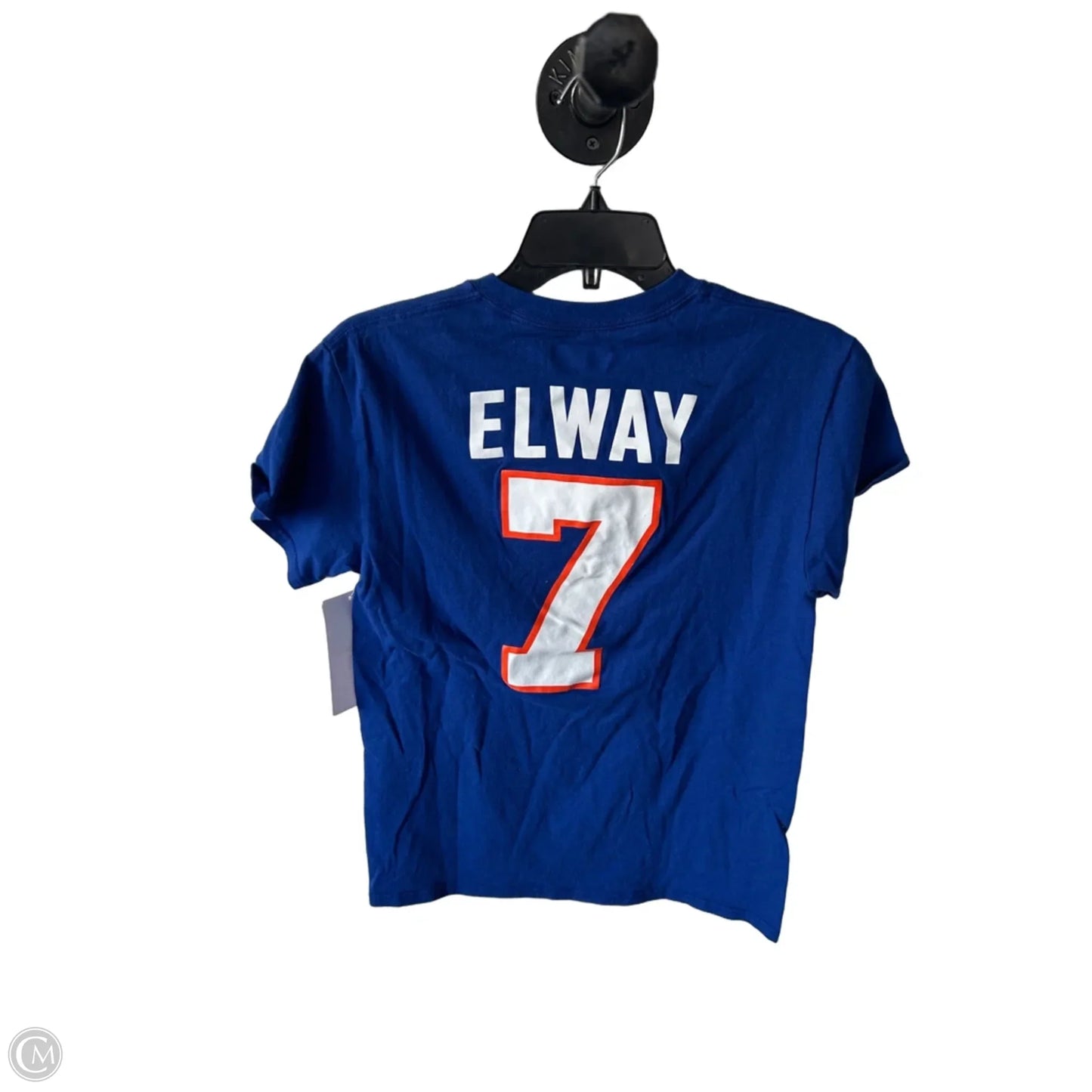 Top Short Sleeve By Nfl In Blue & Orange, Size: S