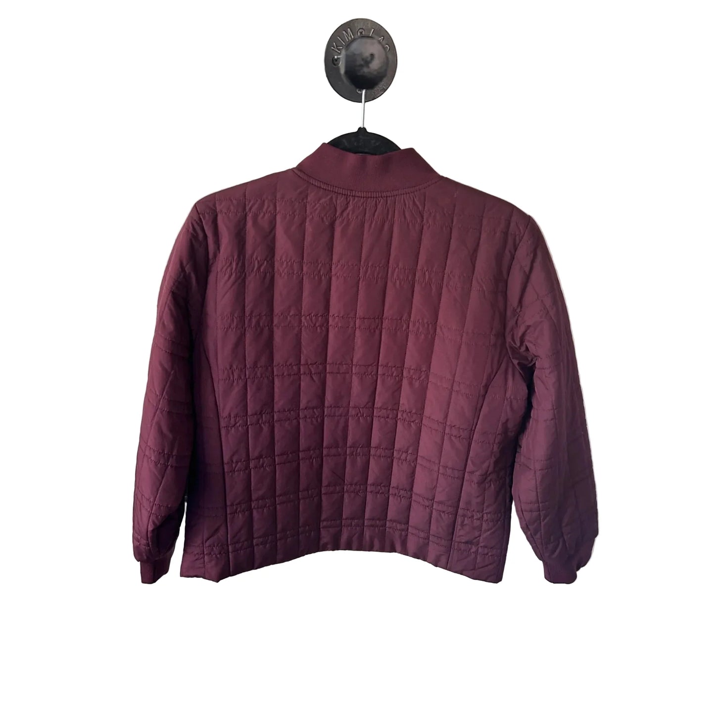 Jacket Puffer & Quilted By Talbots In Maroon, Size: Lp