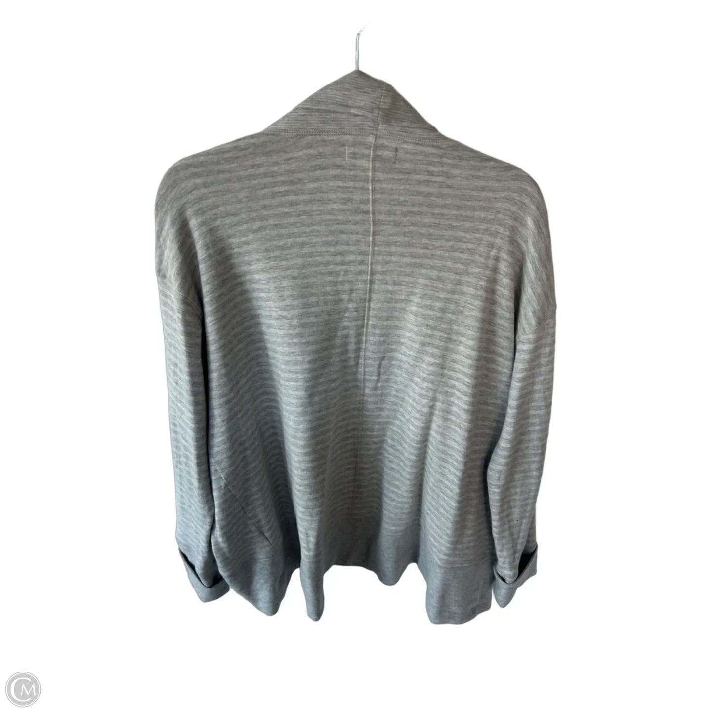 Cardigan By Coldwater Creek In Grey & Tan, Size: L
