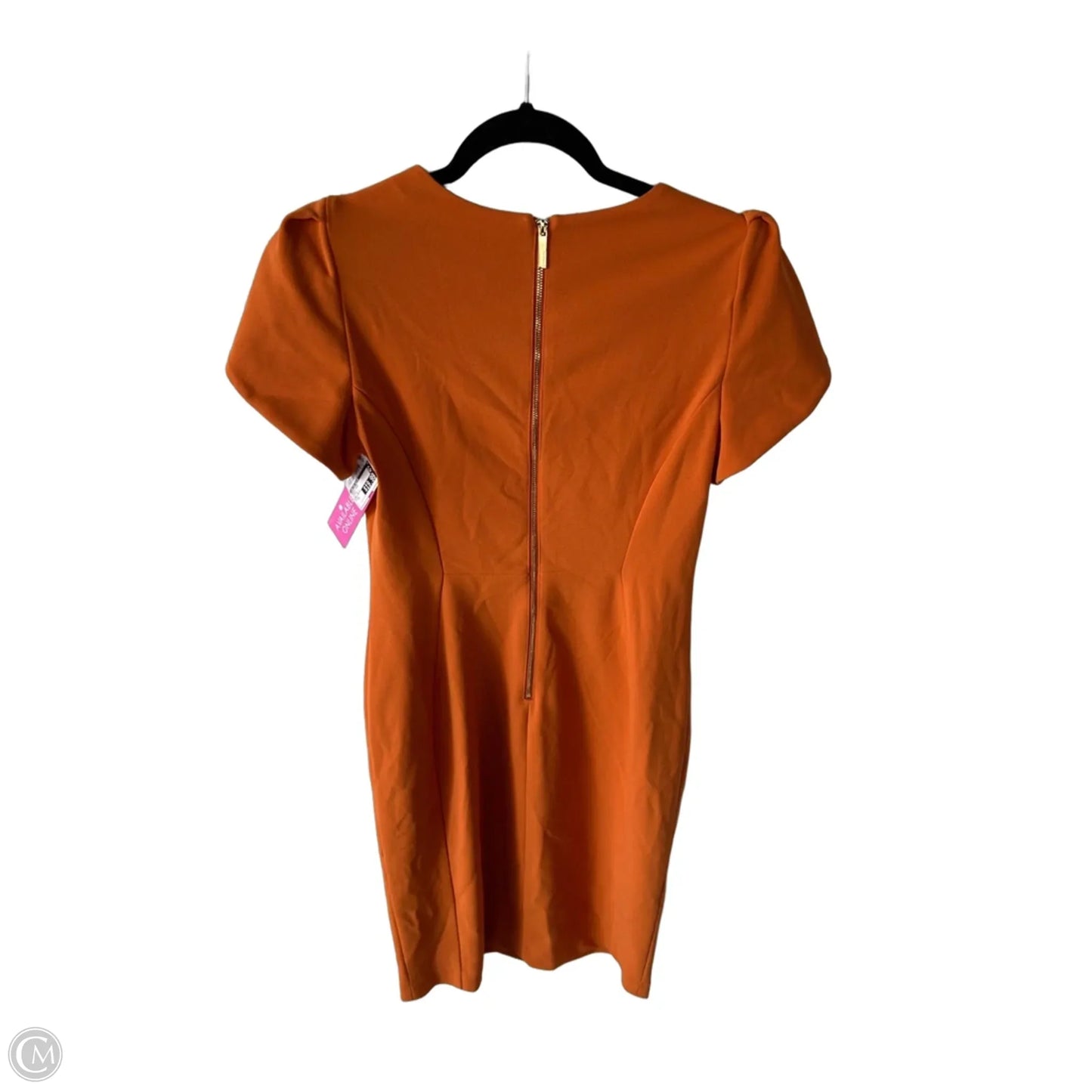 Dress Work By Calvin Klein In Orange, Size: S