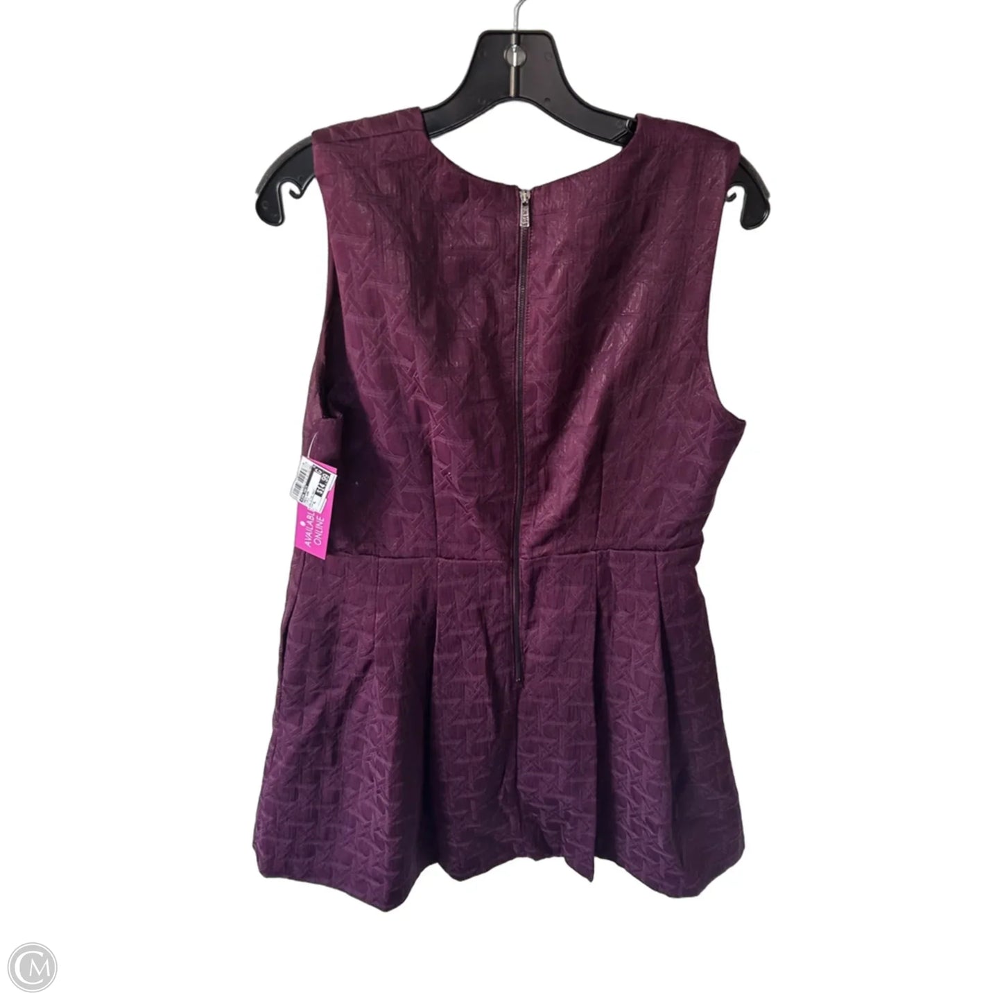Dress Work By Kirna Zabete In Purple, Size: Xl