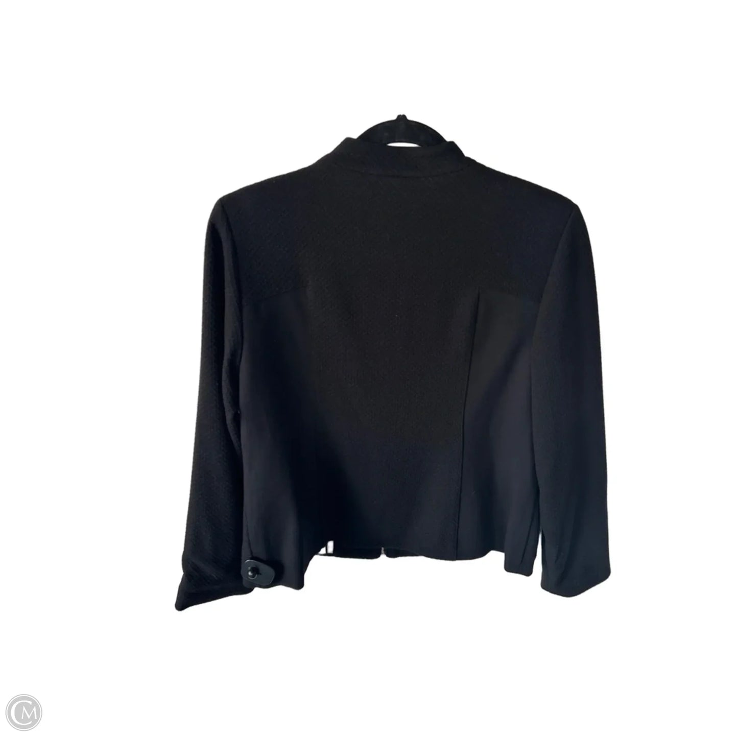 Blazer By Chicos In Black & Gold, Size: M