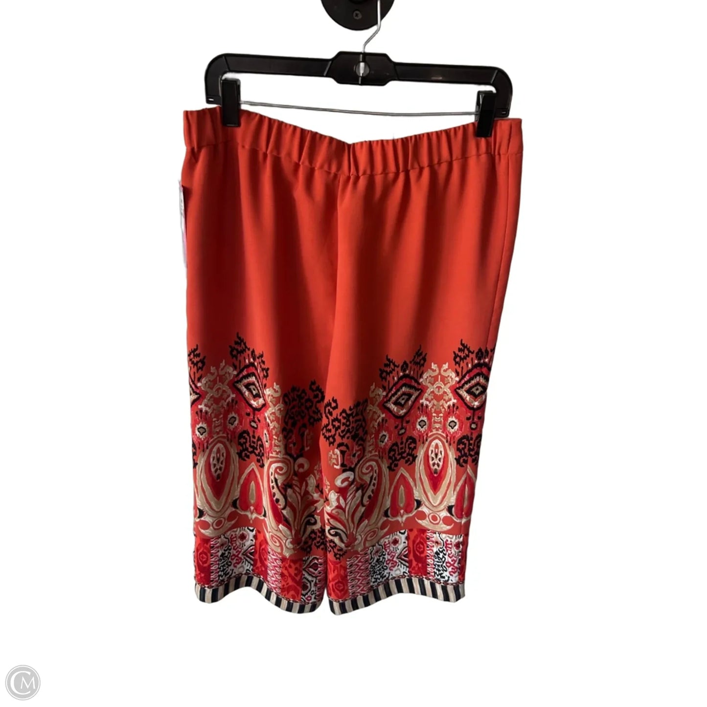 Pants Cropped By Chicos In Orange & Tan, Size: M