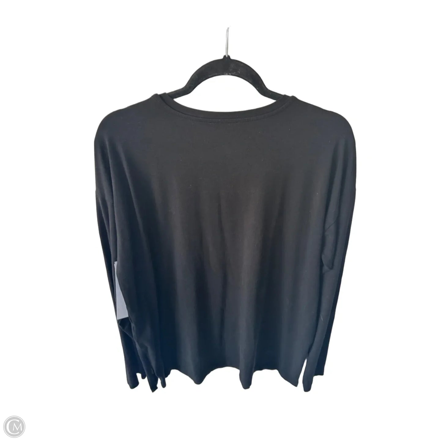 Top Long Sleeve Basic By Eileen Fisher In Black, Size: M