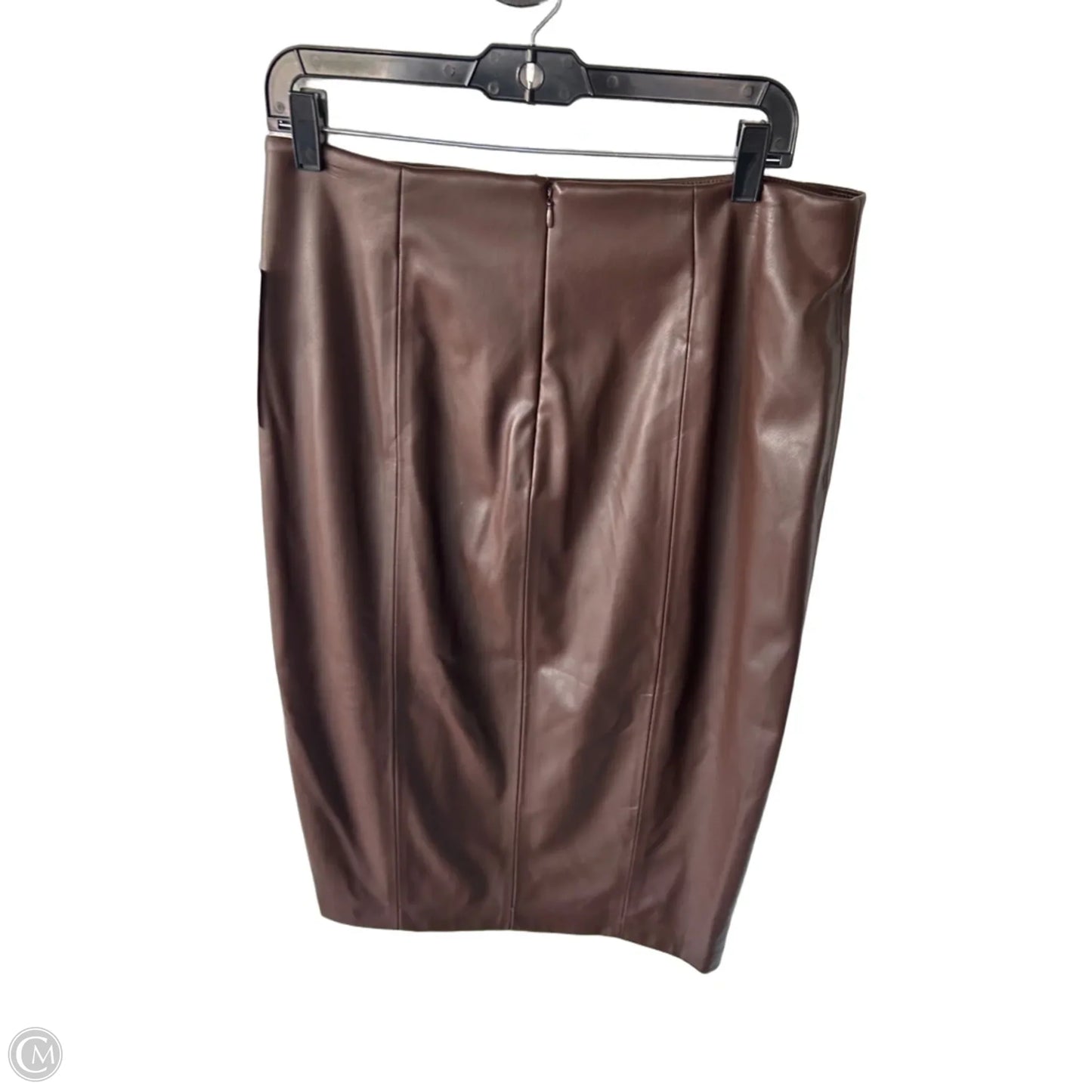Skirt Midi By Nine West In Brown, Size: 12