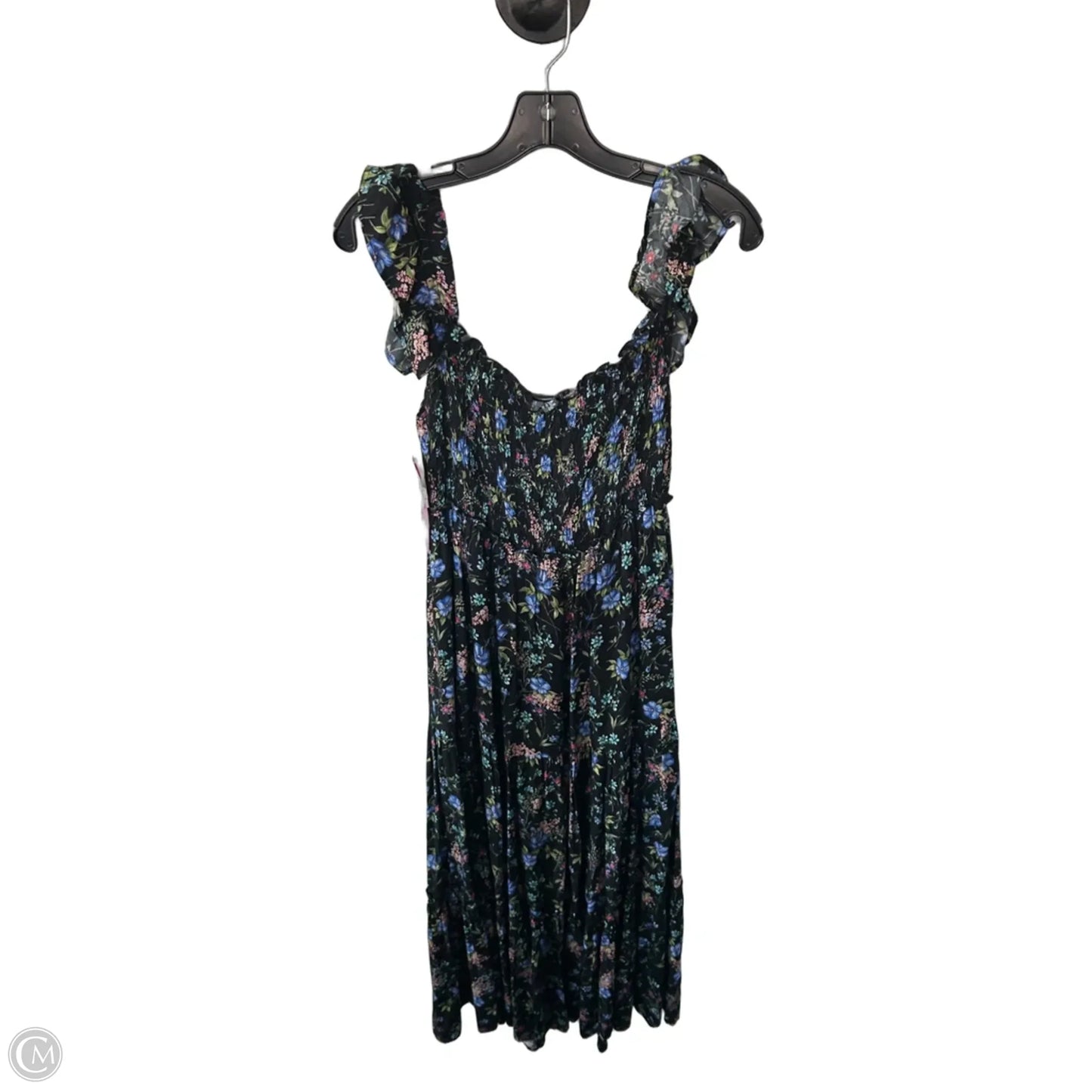 Dress Casual Maxi By Clothes Mentor In Black & Blue, Size: S
