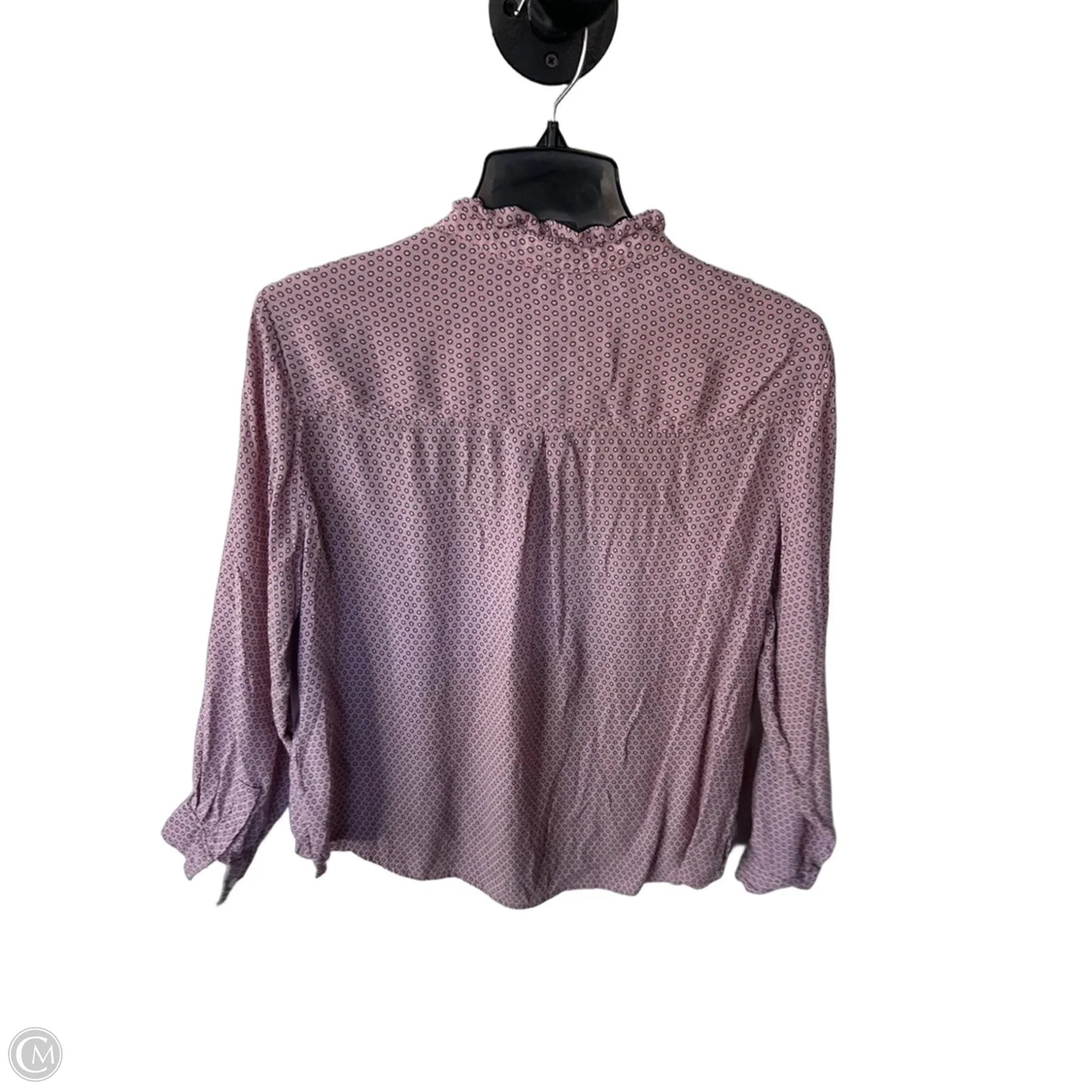 Blouse Long Sleeve By Gap In Pink, Size: Xl
