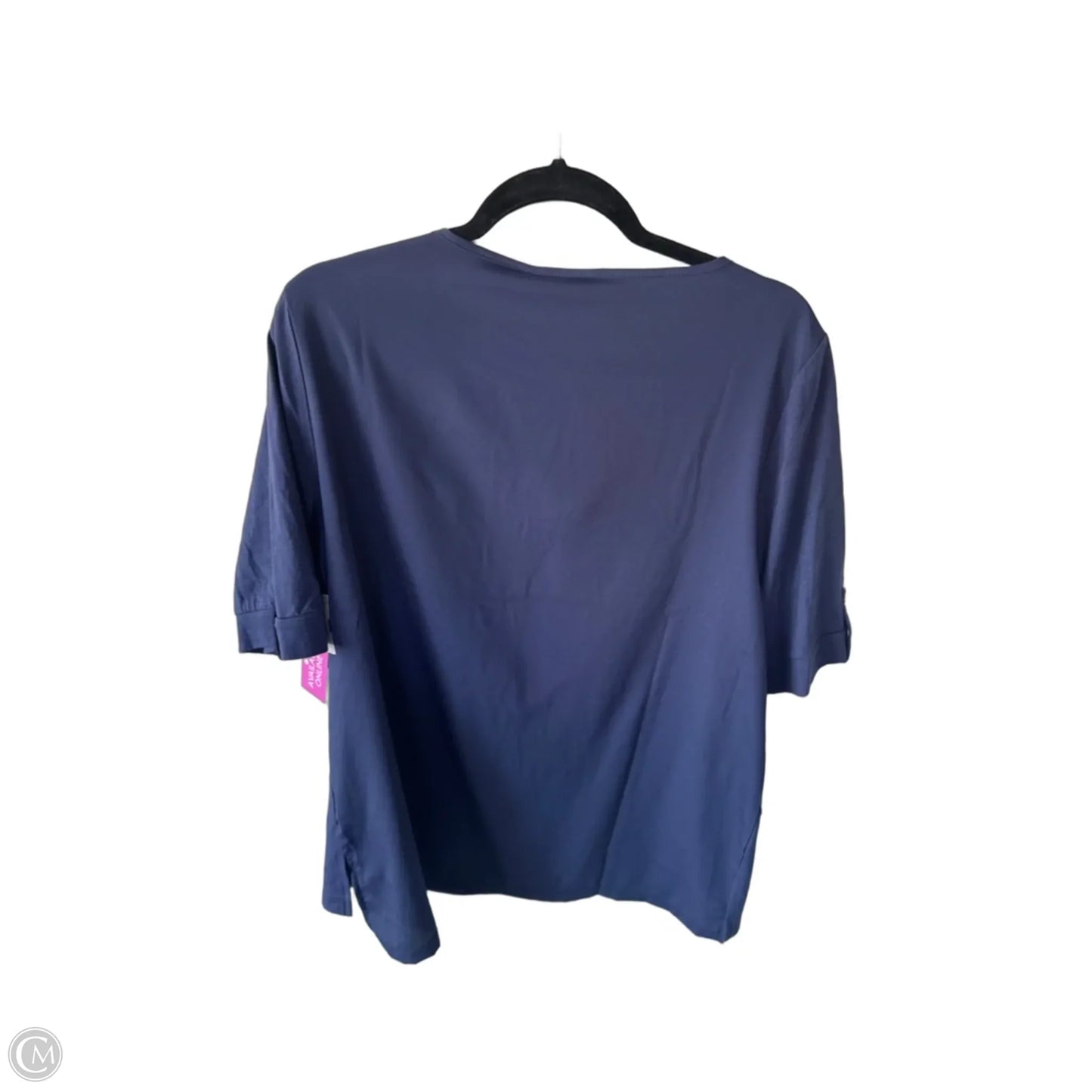 Top Short Sleeve By Chicos In Purple, Size: L