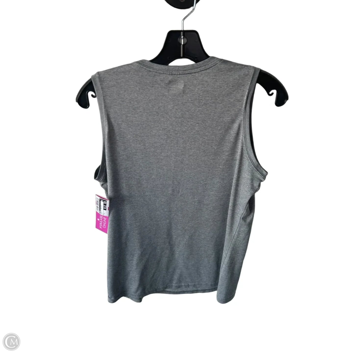 Athletic Tank Top By Nike In Grey, Size: L