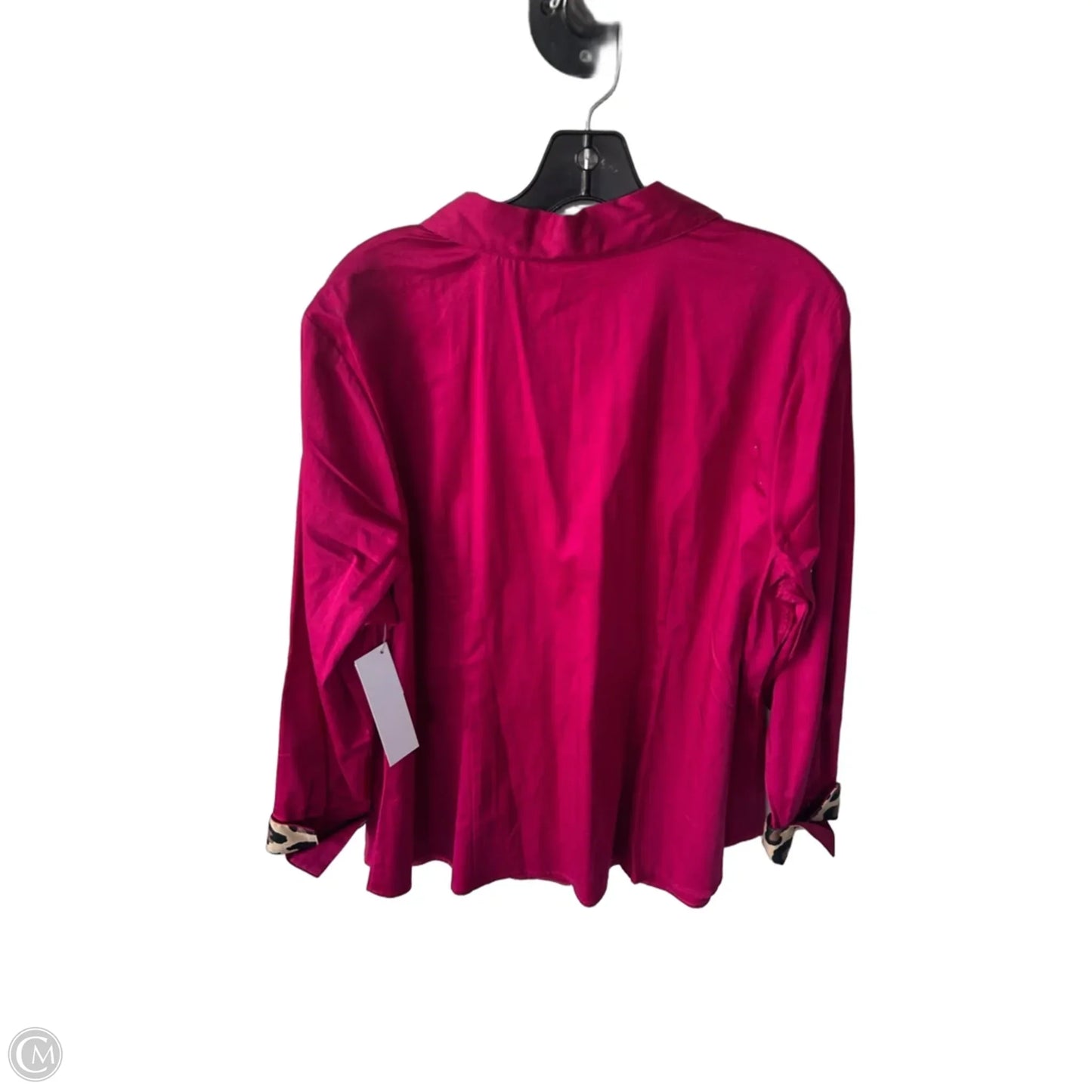 Blouse Long Sleeve By Lane Bryant In Pink & Tan, Size: 2x