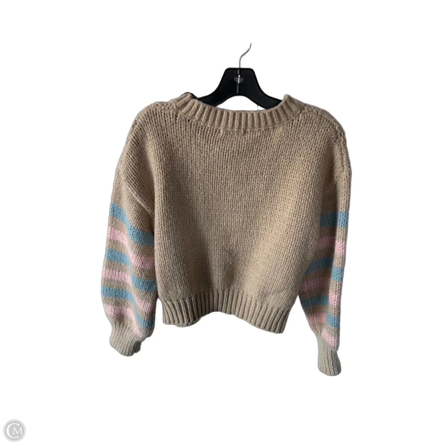 Sweater Cardigan By Lush In Tan, Size: M