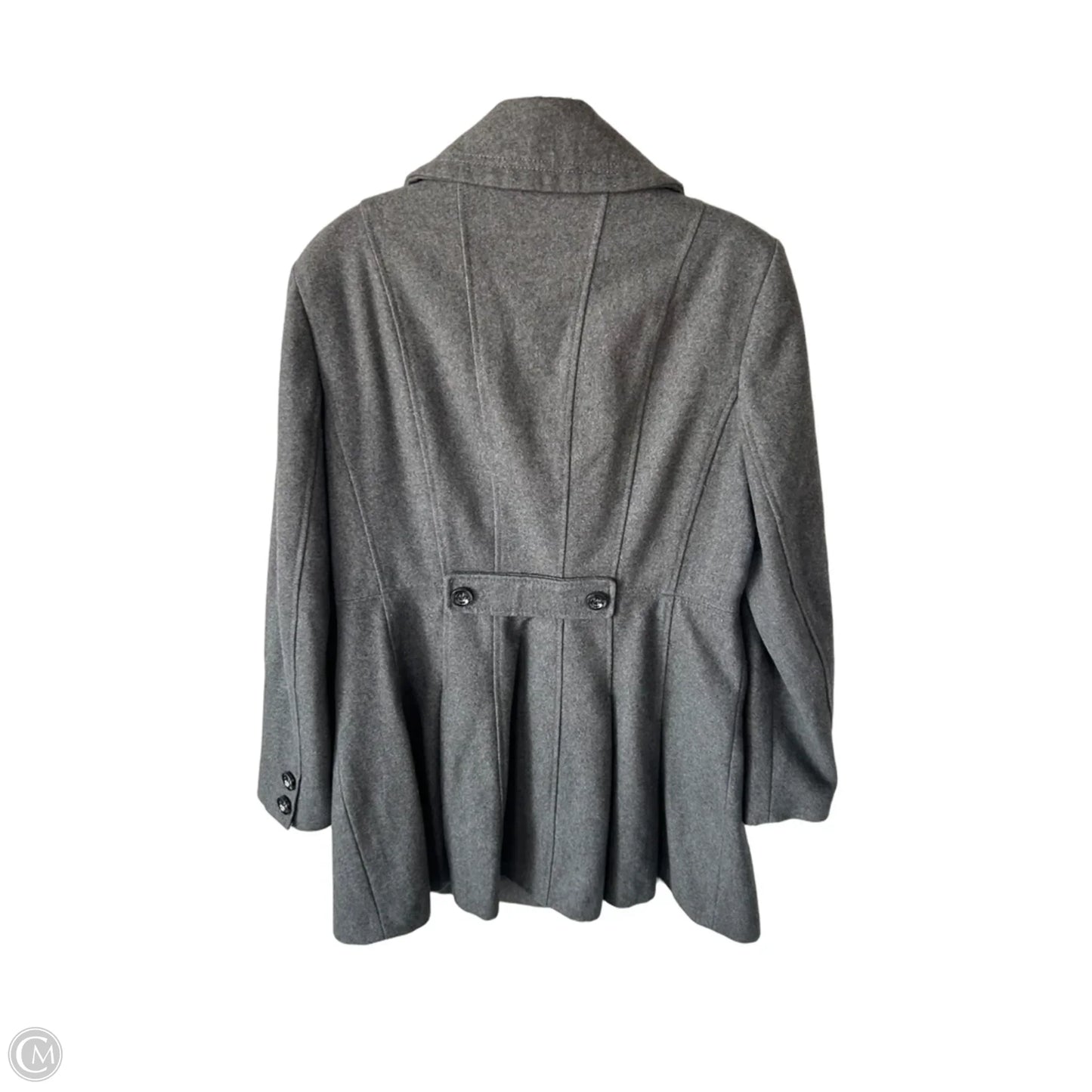 Coat Peacoat By White House Black Market In Grey, Size: L
