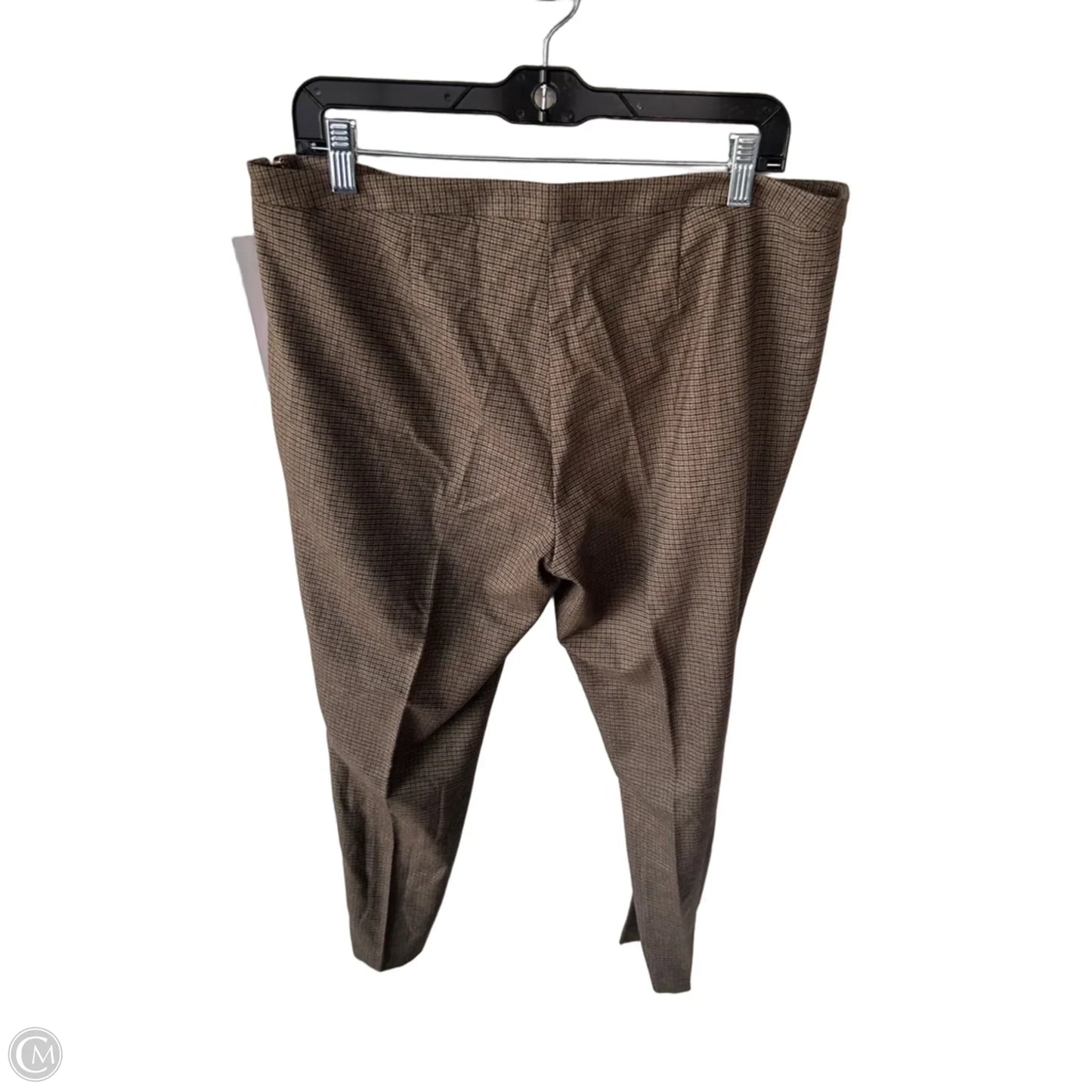 Pants Dress By Brooks Brothers In Brown & Tan, Size: 12