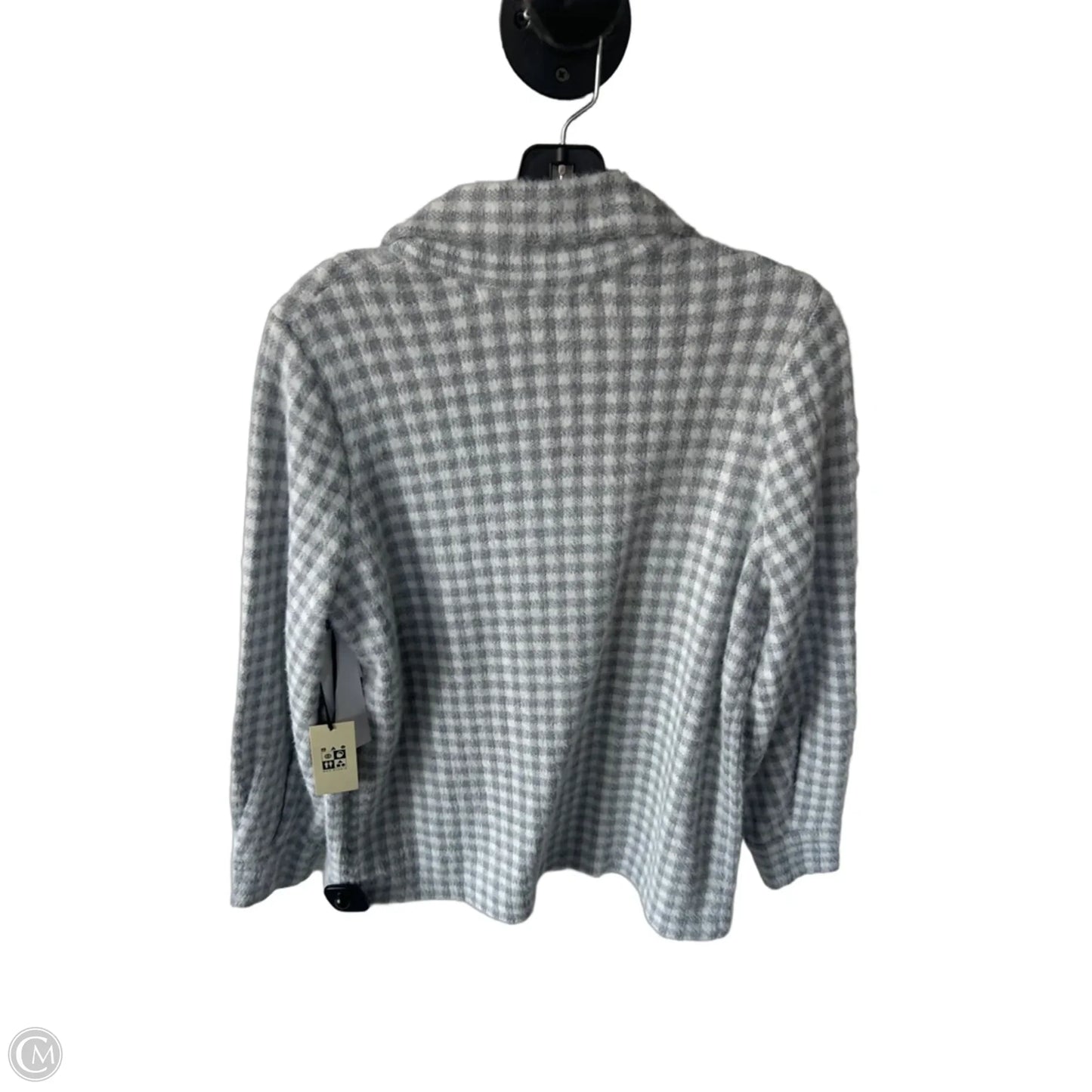Blazer By Max Studio In Grey & White, Size: S