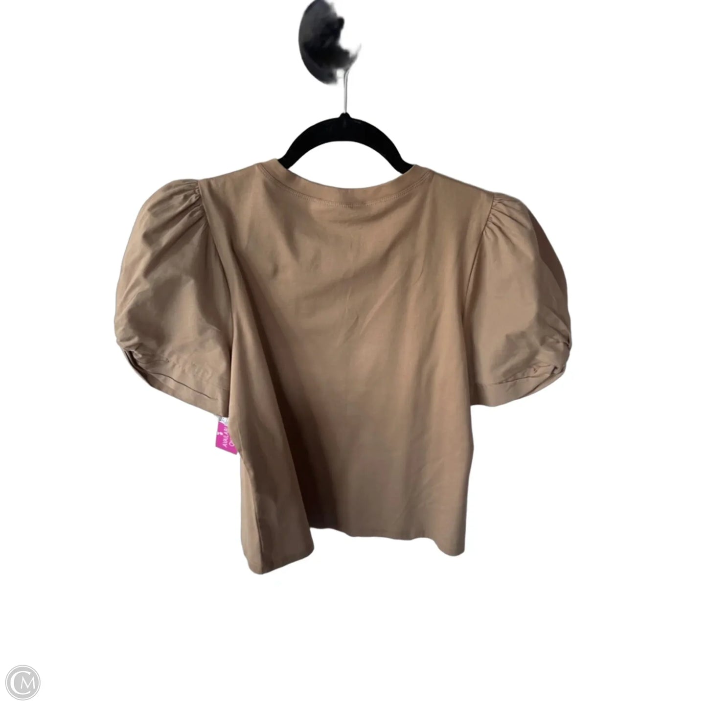 Top Short Sleeve By Antonio Melani In Tan, Size: S