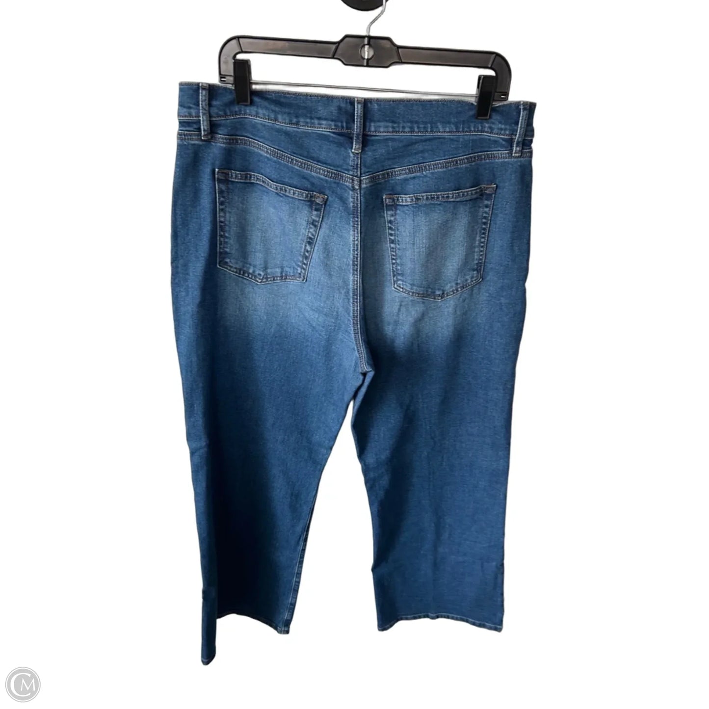 Jeans Wide Leg By Loft In Blue Denim, Size: 12