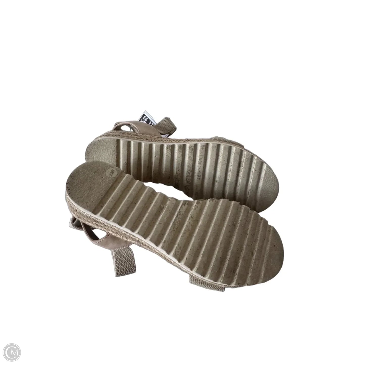 Sandals Heels Wedge By Old Navy In Tan, Size: 6.5