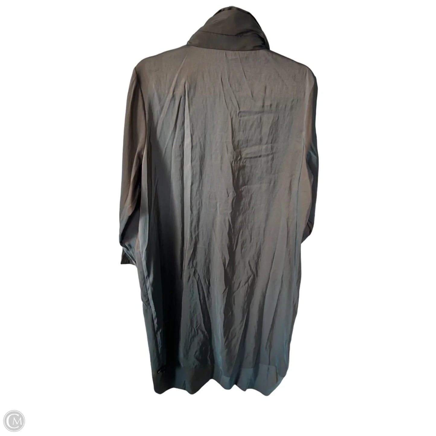 Coat Raincoat By Cmc In Blue & Brown, Size: L