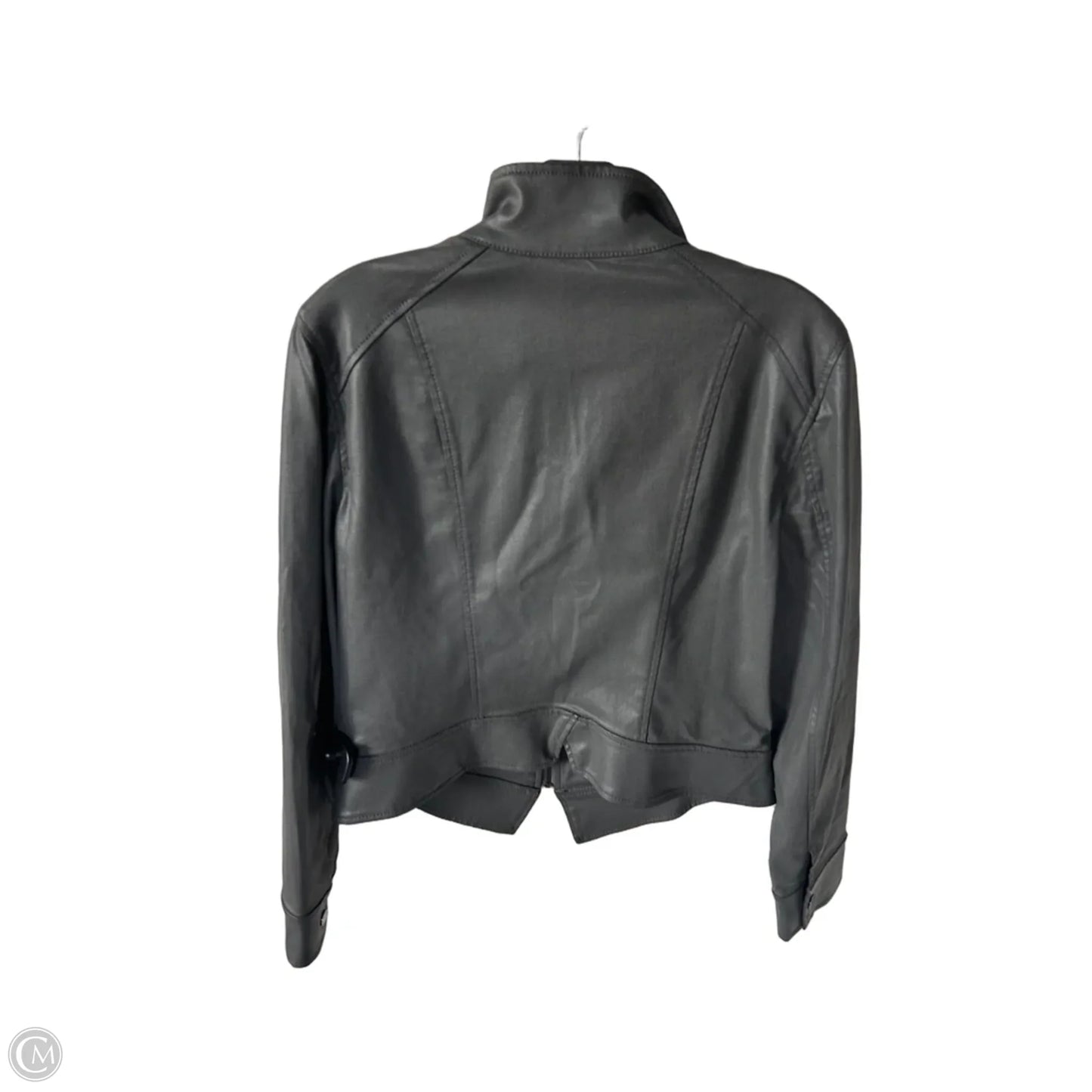Jacket Moto By White House Black Market In Grey, Size: M