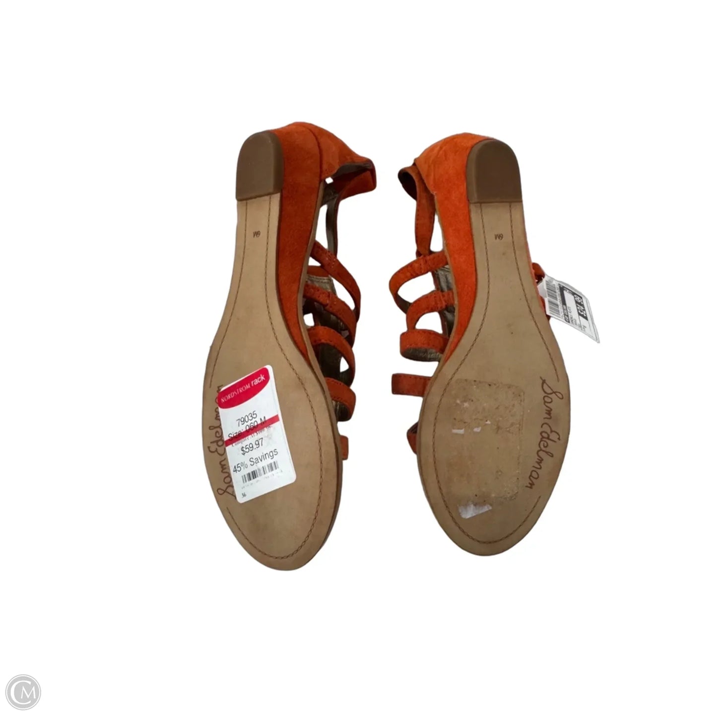 Sandals Flats By Sam Edelman In Orange, Size: 6