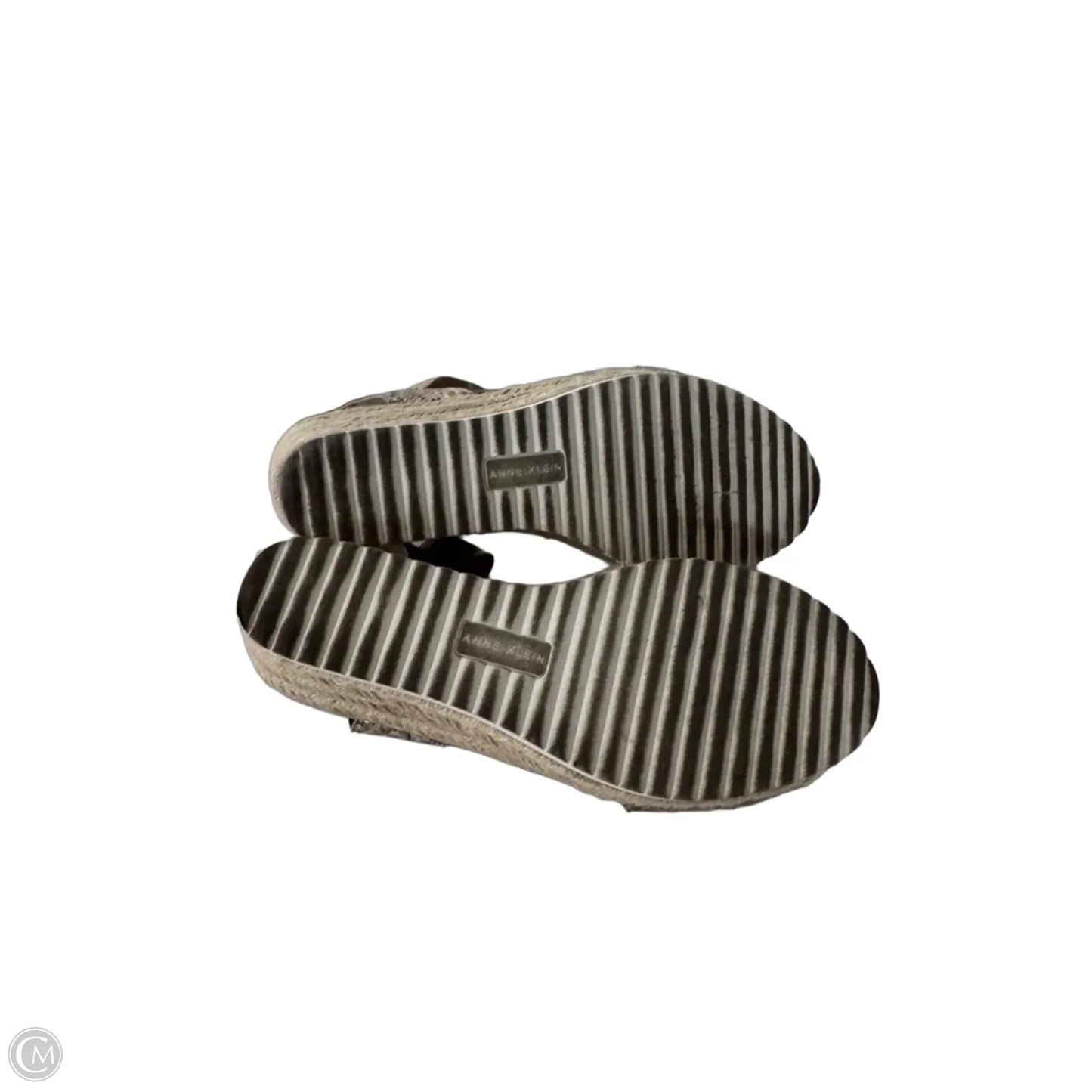 Sandals Flats By Anne Klein In Snakeskin Print, Size: 7.5