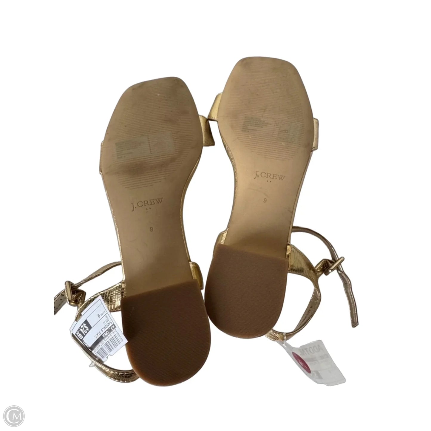 Sandals Flats By J. Crew In Gold, Size: 9