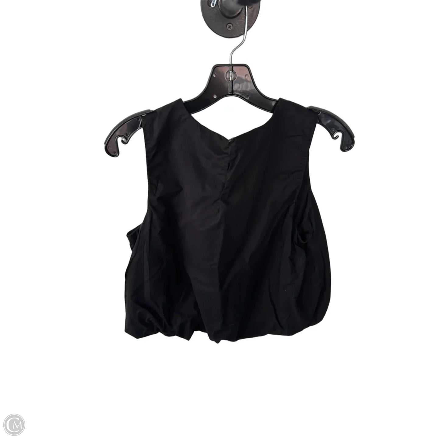 Blouse Sleeveless By Loft In Black, Size: S