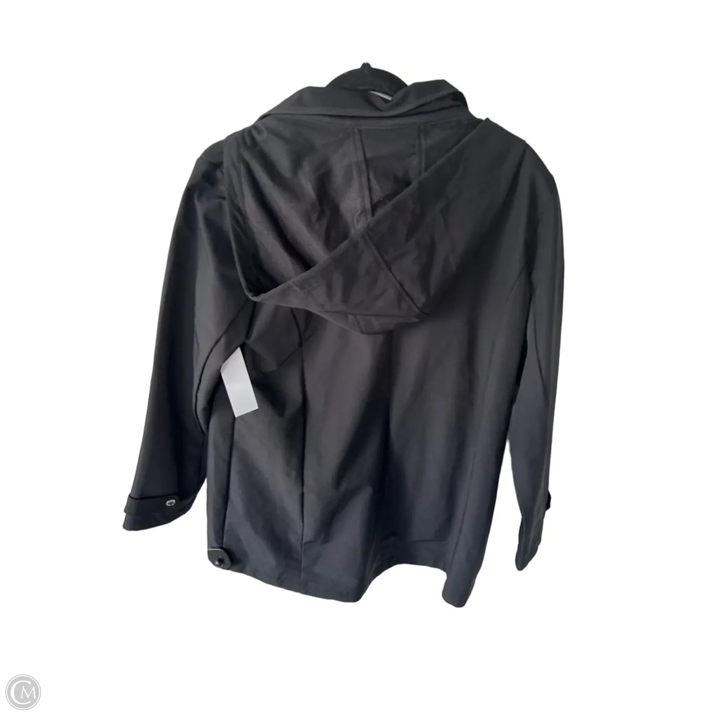 Coat Raincoat By Weatherproof In Black, Size: Xl