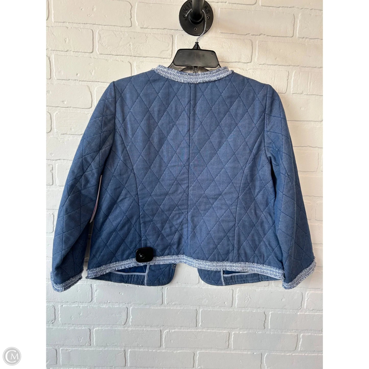 Blazer By Talbots In Blue Denim, Size: Mp