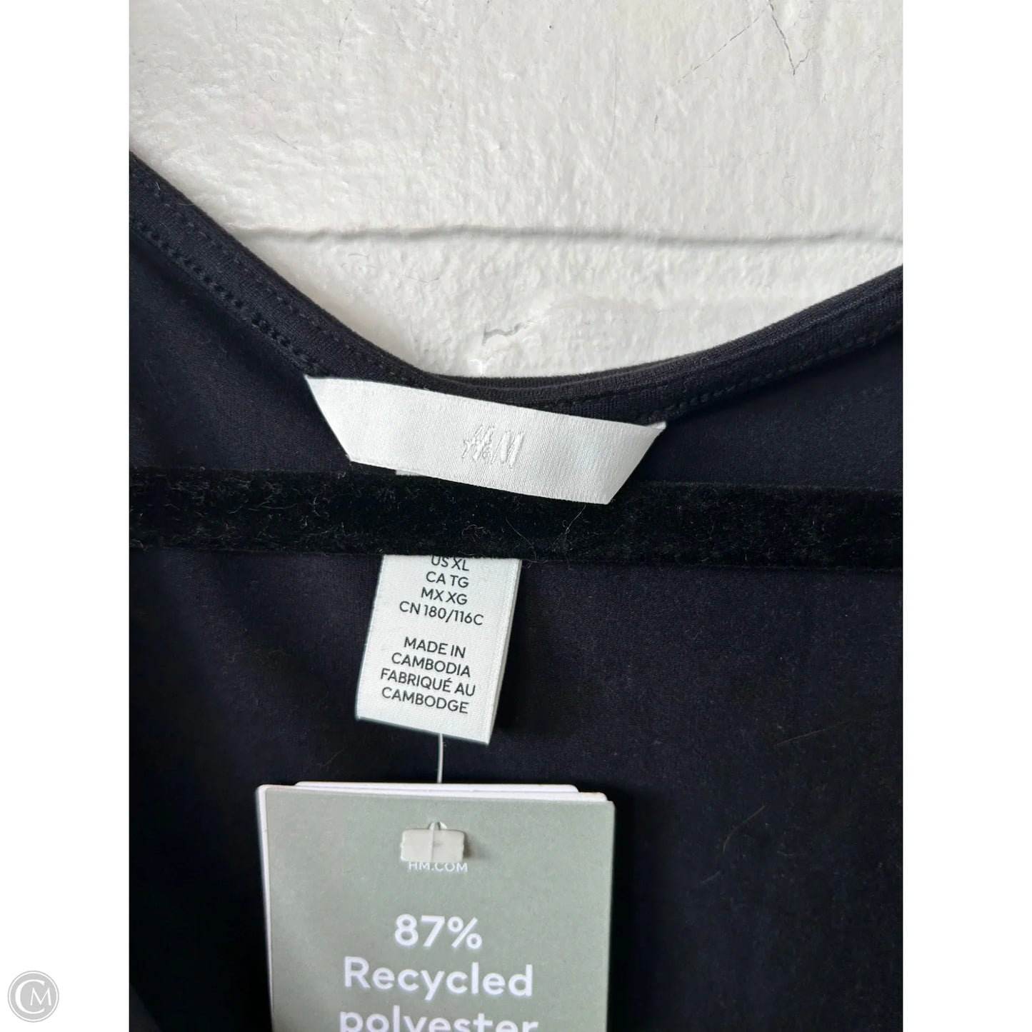 Bodysuit By H&m In Black, Size: Xl