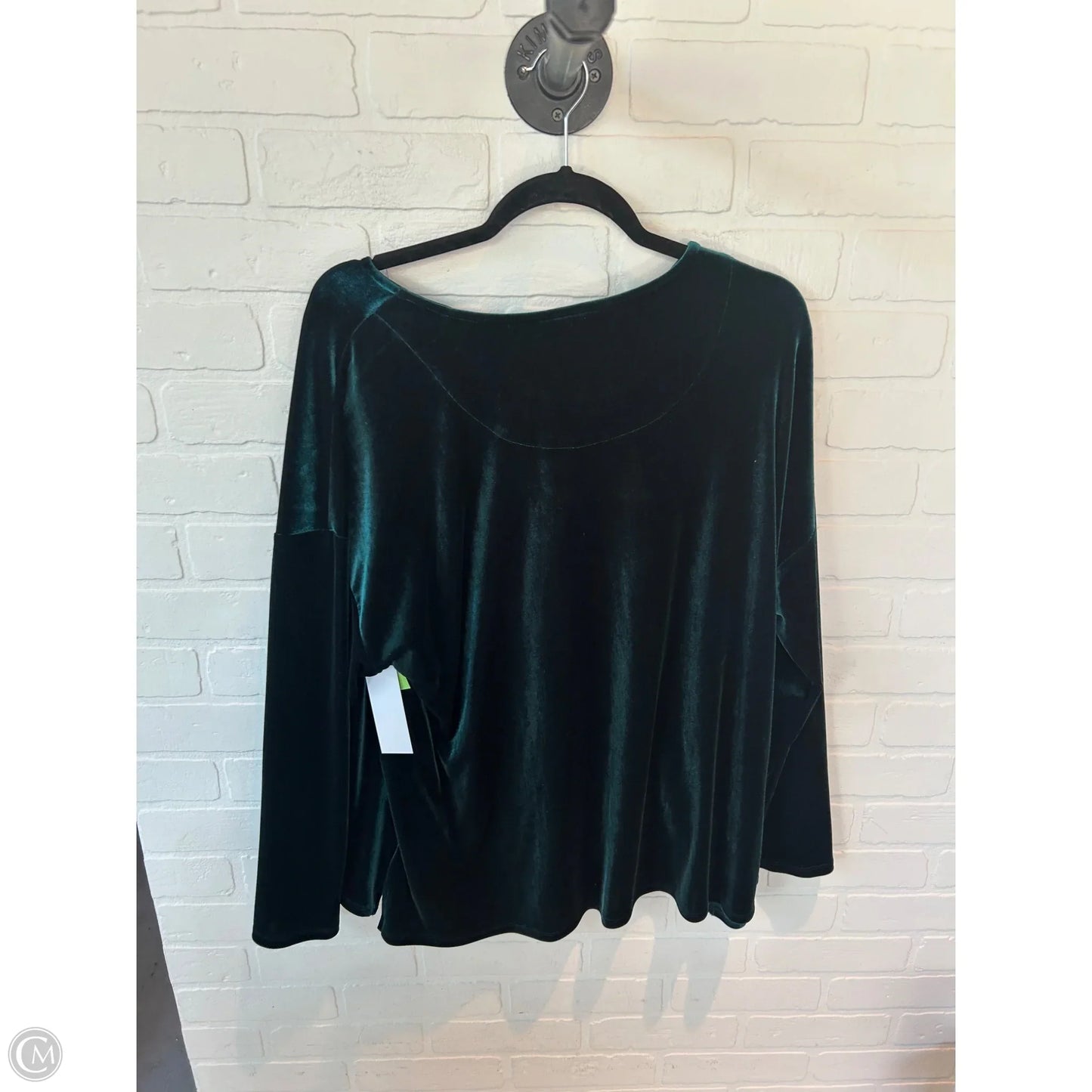 Top Long Sleeve By J. Jill In Green, Size: 2x