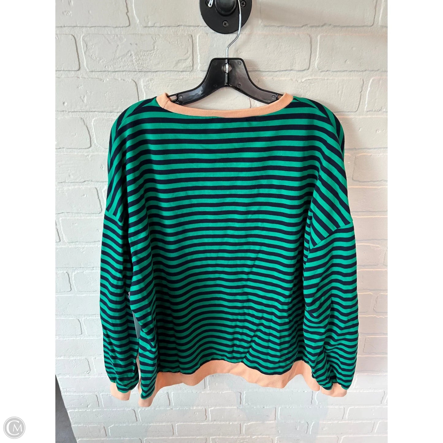 Sweatshirt Crewneck By Clothes Mentor In Blue & Green, Size: Xl