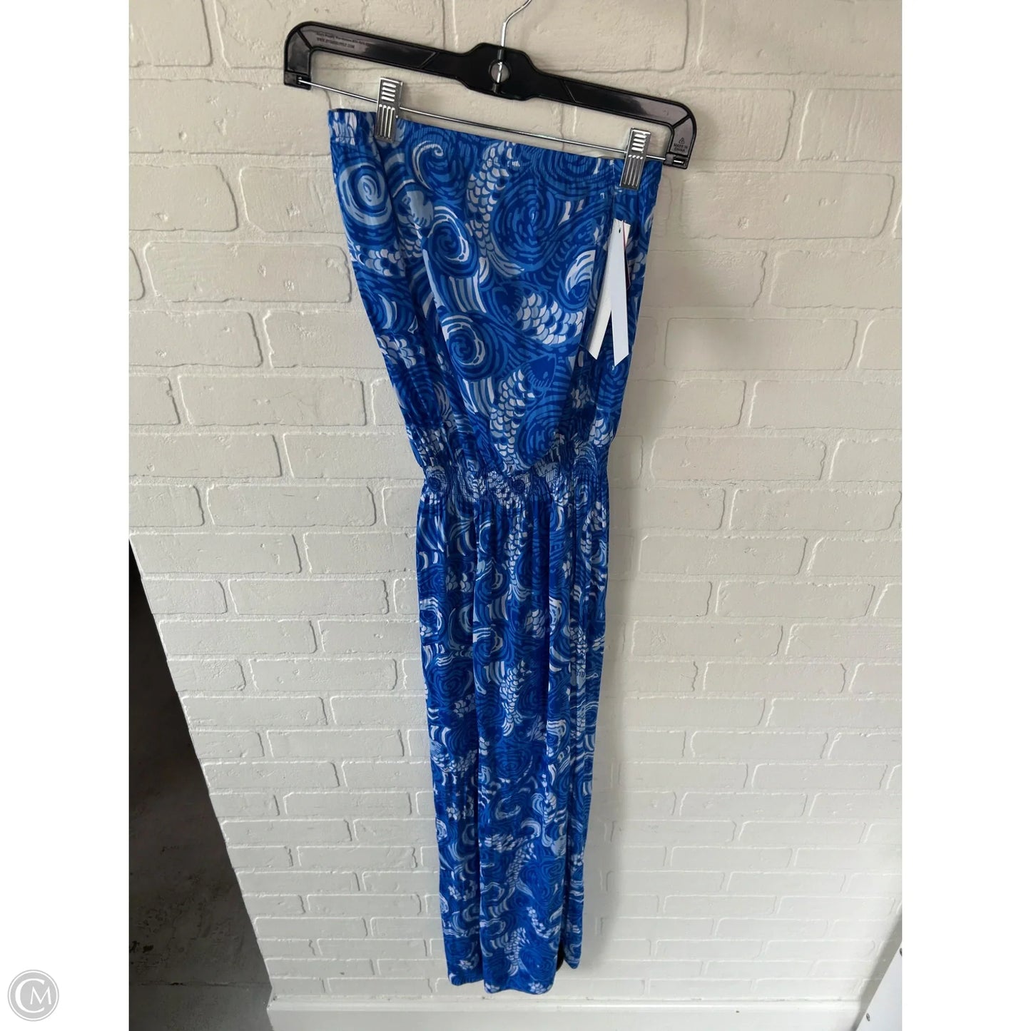 Jumpsuit Designer By Lilly Pulitzer In Blue & White, Size: Xxs