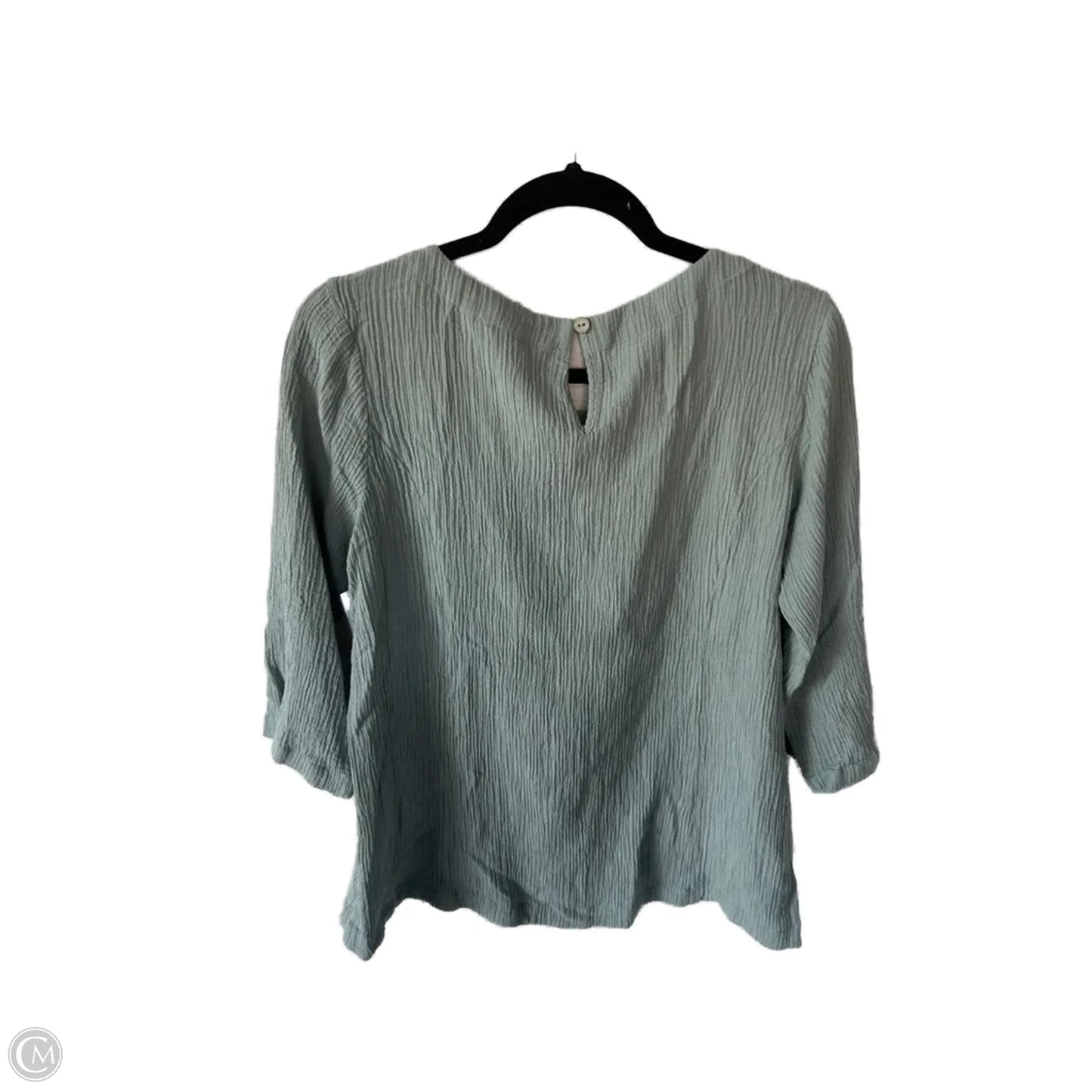 Top Long Sleeve By Soft Surroundings In Green, Size: L
