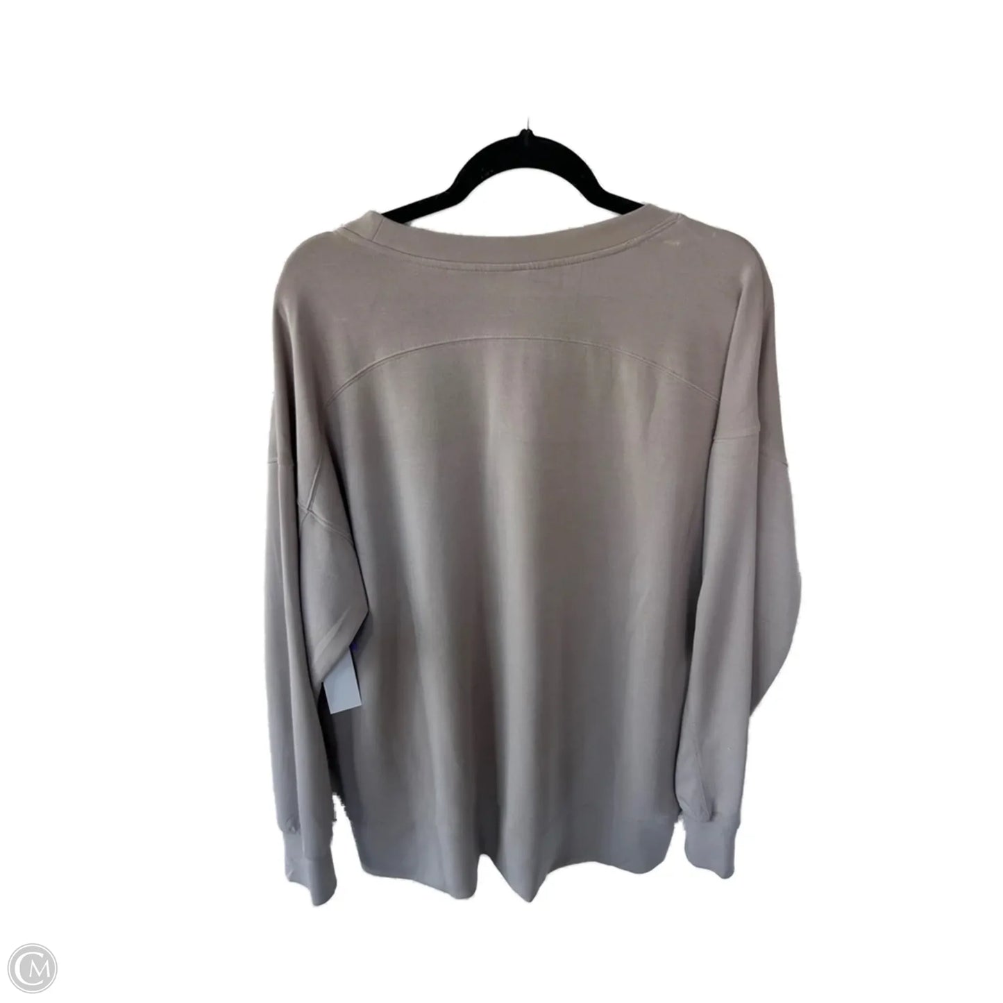Sweatshirt Crewneck By Clothes Mentor In Tan, Size: Xl