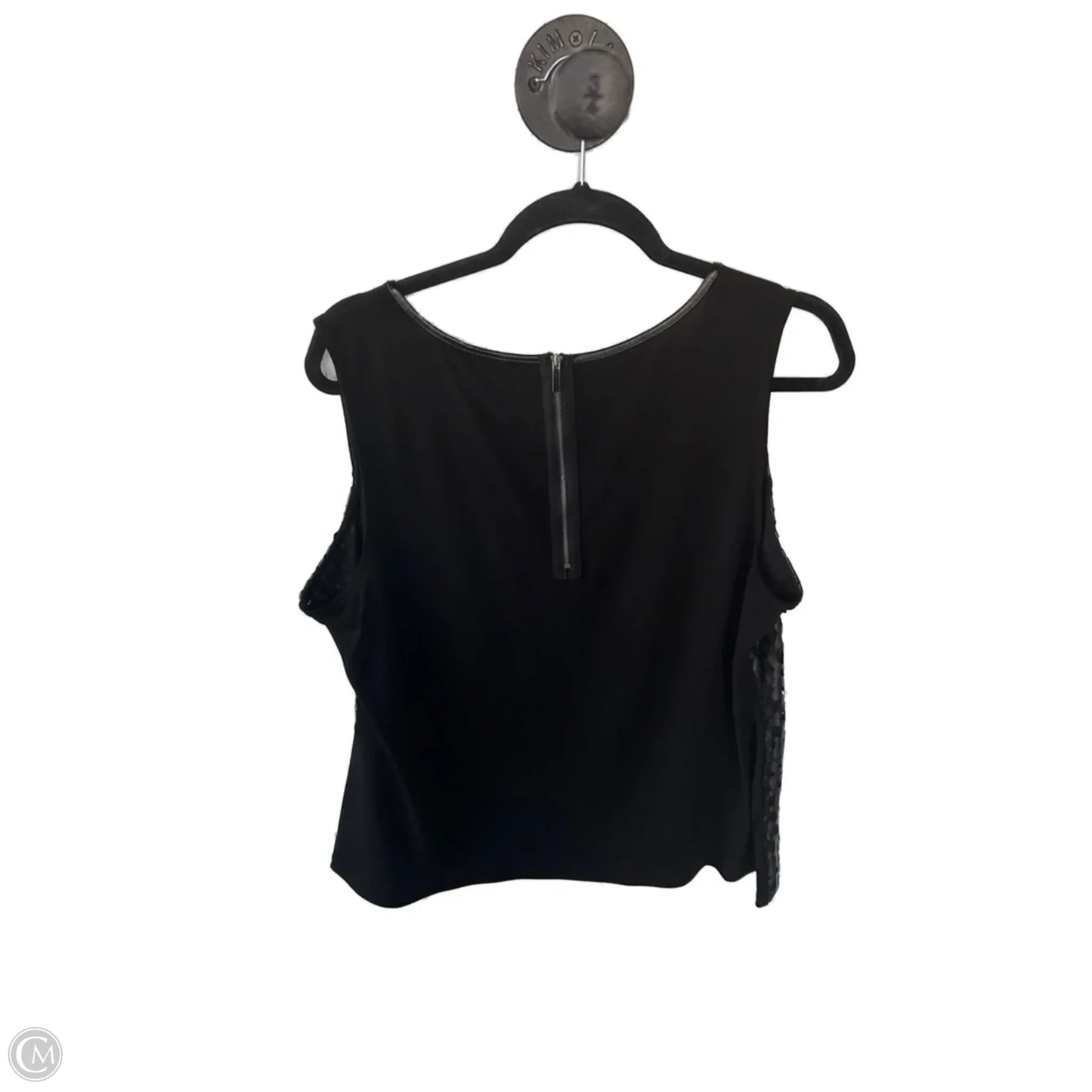 Top Sleeveless By Alfani In Black, Size: 1x